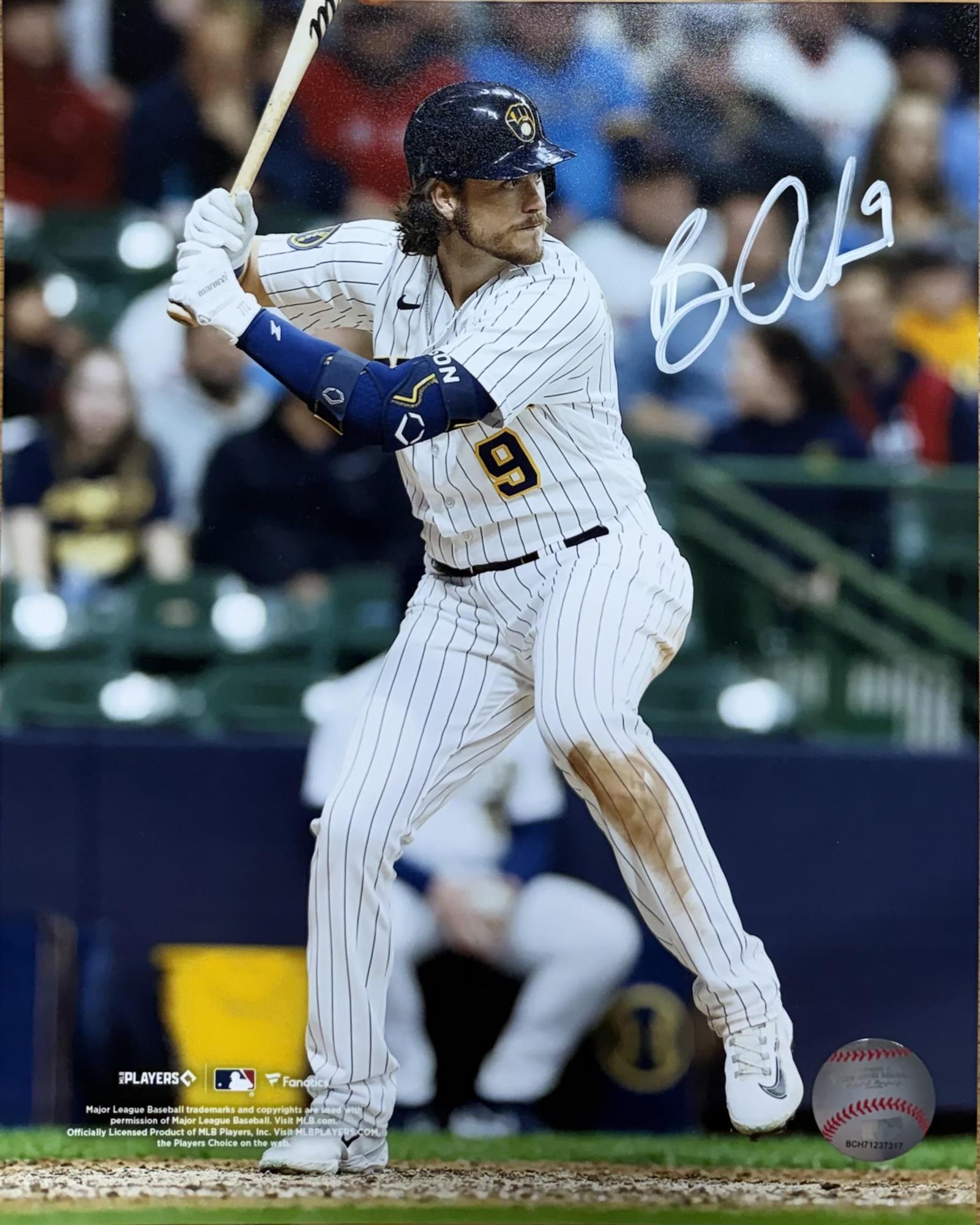 BRIAN ANDERSON SIGNED BREWERS 8X10 PHOTO #2