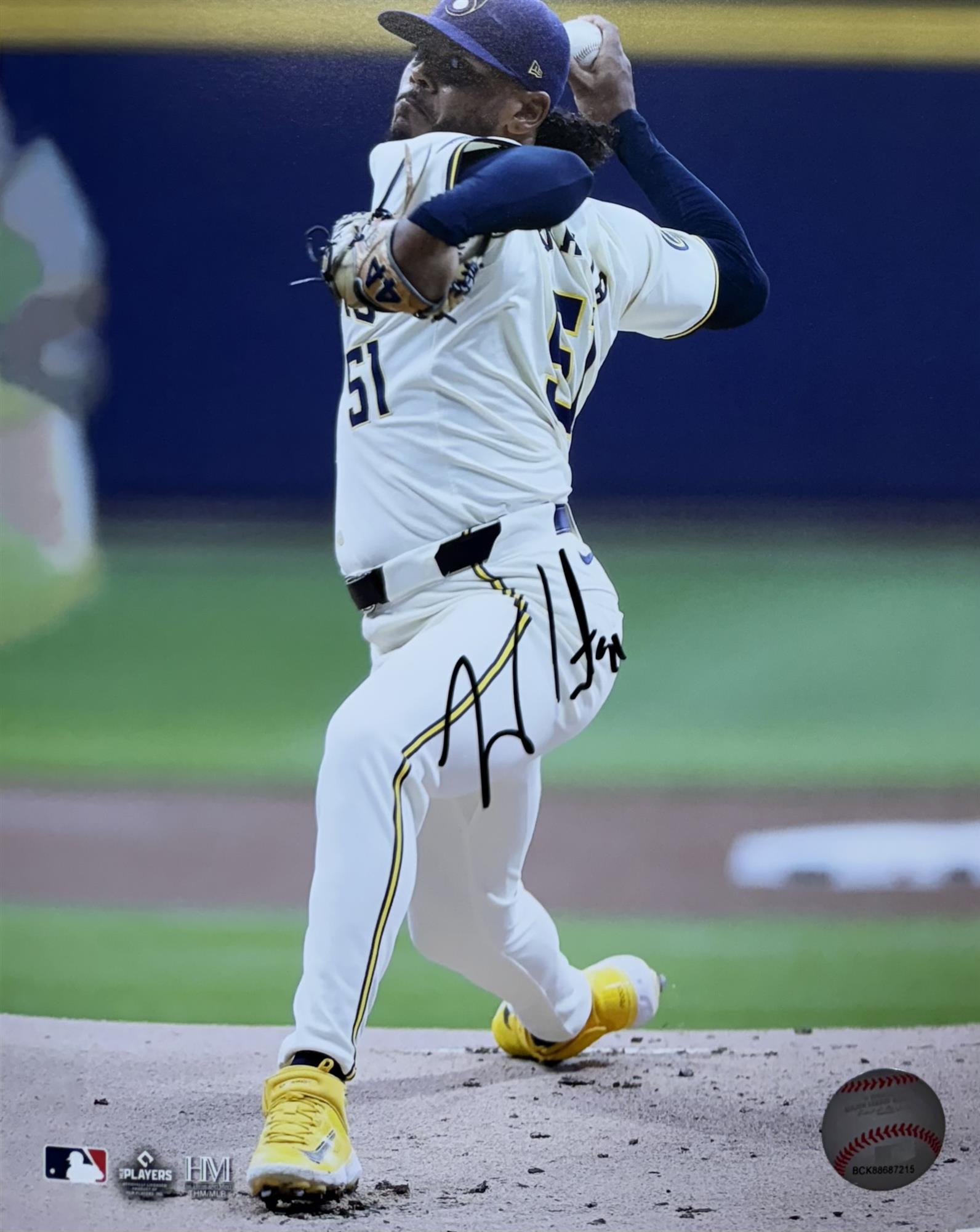FREDDY PERALTA SIGNED 8X10 BREWERS PHOTO #15