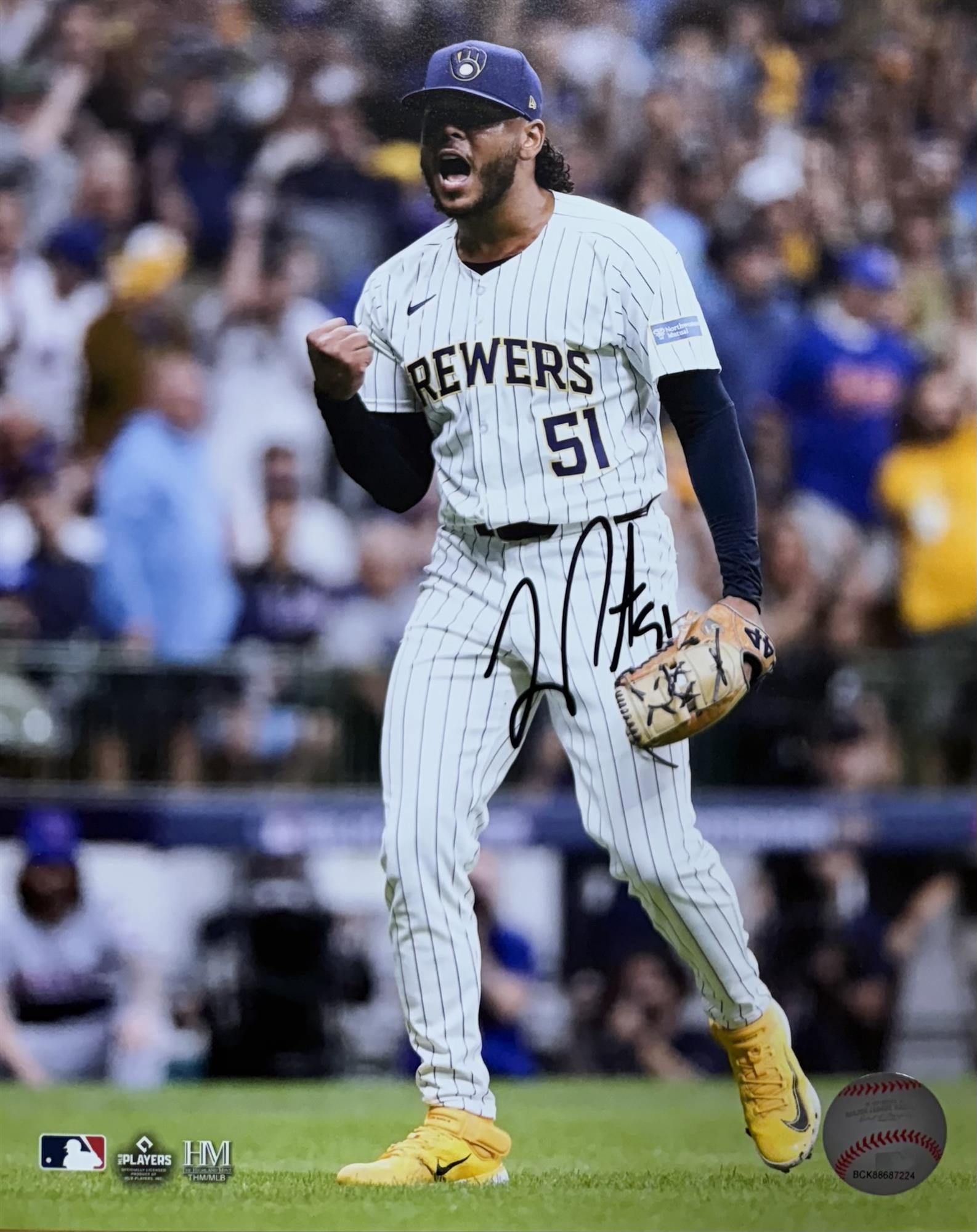 FREDDY PERALTA SIGNED 8X10 BREWERS PHOTO #16