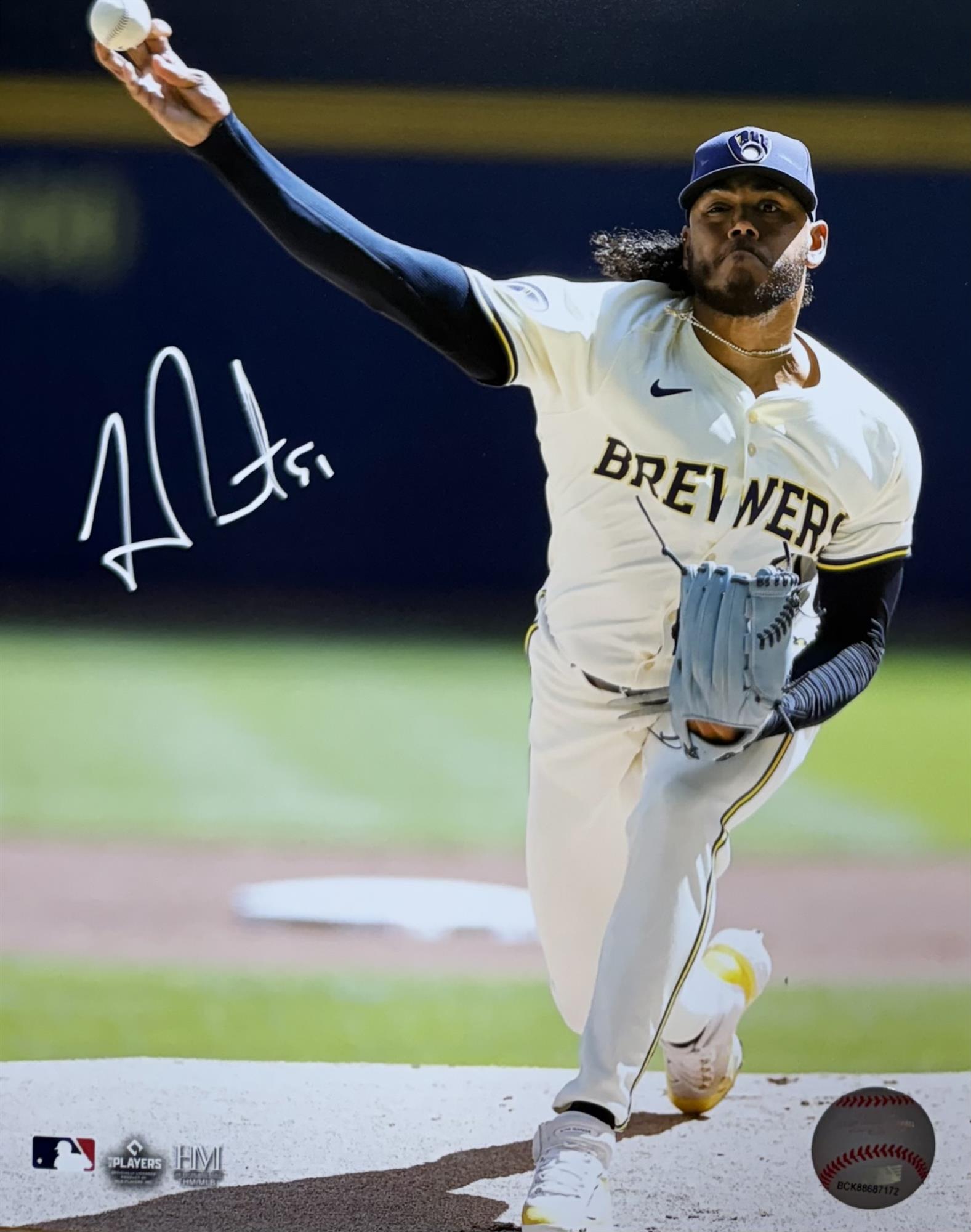 FREDDY PERALTA SIGNED 8X10 BREWERS PHOTO #17