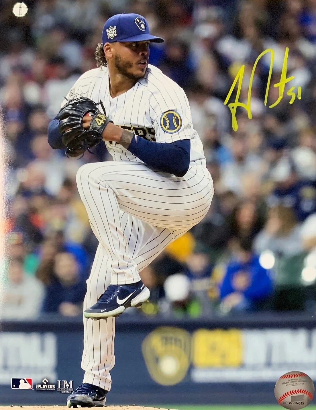 FREDDY PERALTA SIGNED BREWERS 8X10 PHOTO #9