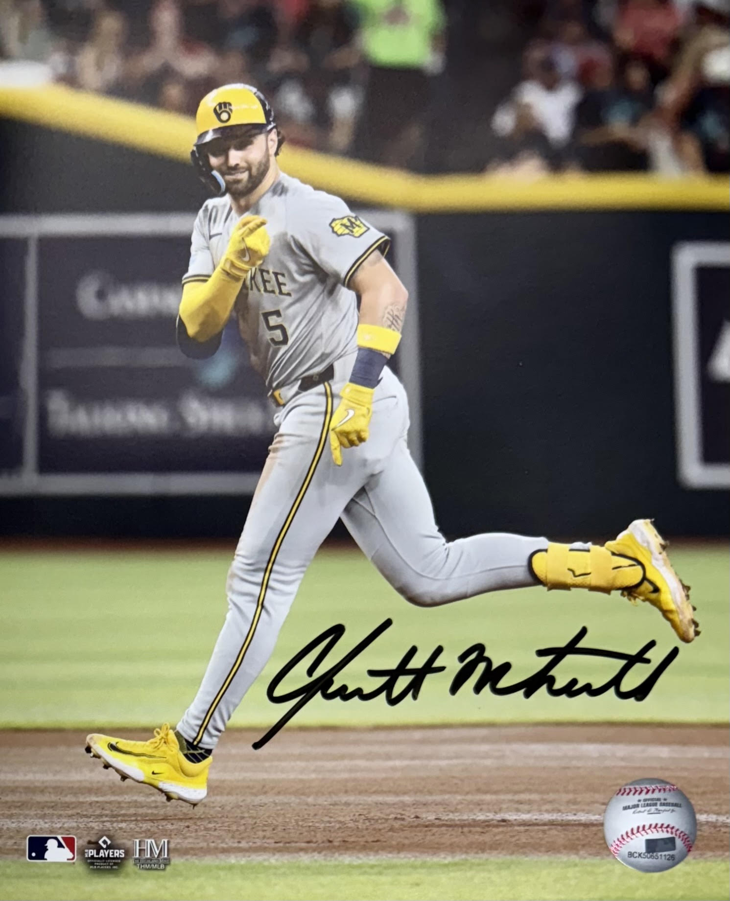 GARRETT MITCHELL SIGNED 8X10 BREWERS PHOTO #11