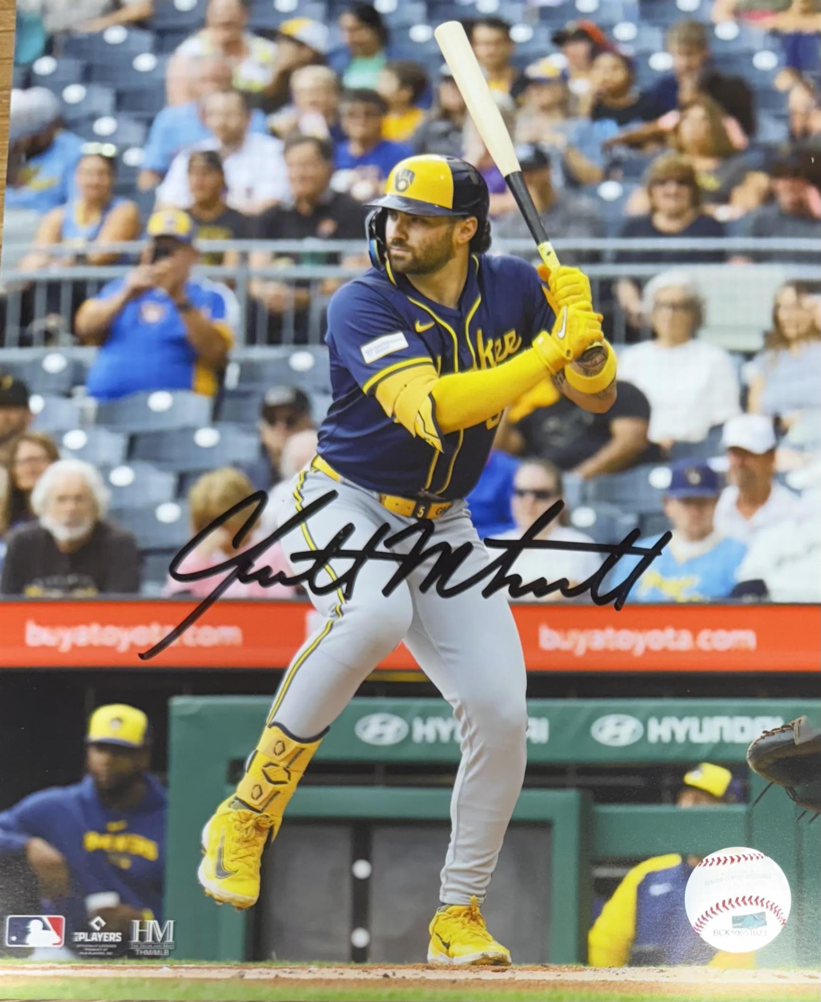 GARRETT MITCHELL SIGNED 8X10 BREWERS PHOTO #12