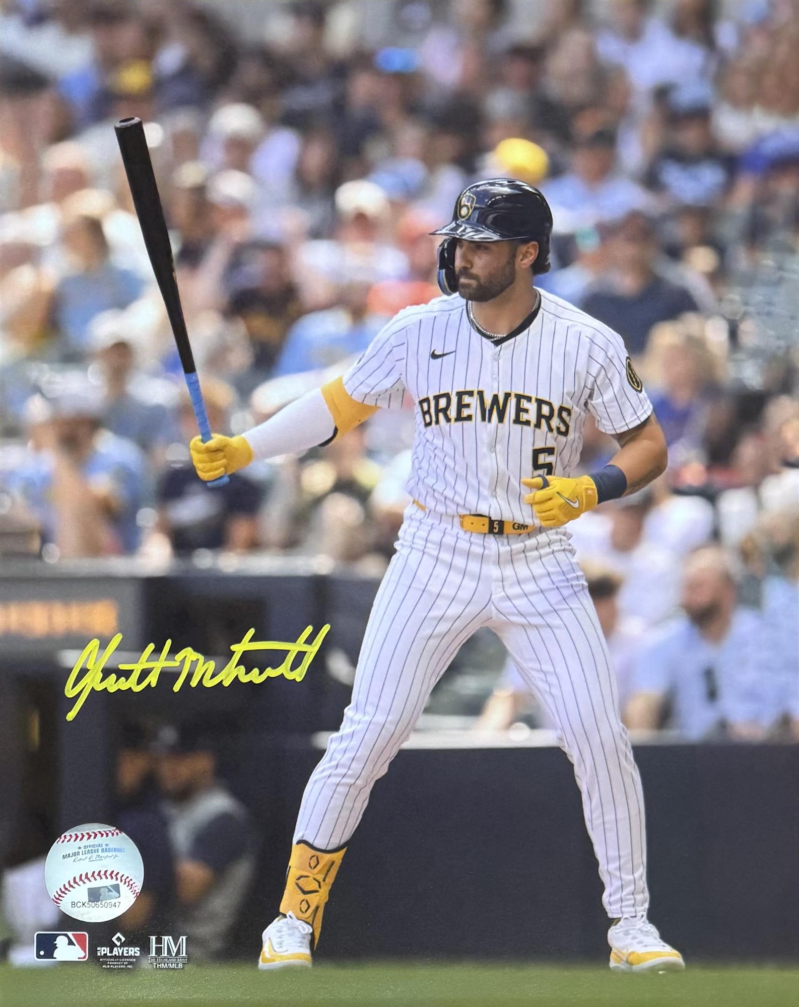 GARRETT MITCHELL SIGNED 8X10 BREWERS PHOTO #13