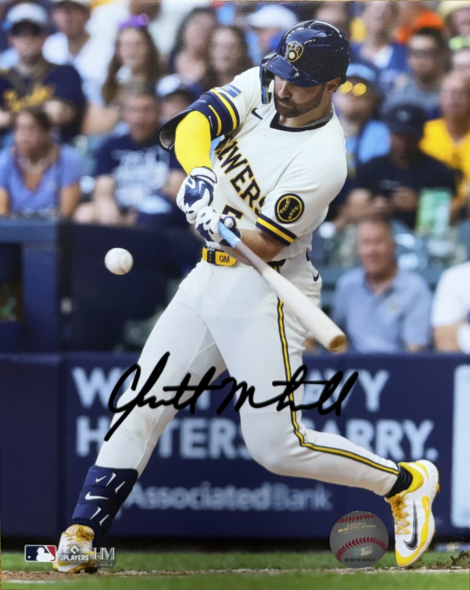 GARRETT MITCHELL SIGNED 8X10 BREWERS PHOTO #18