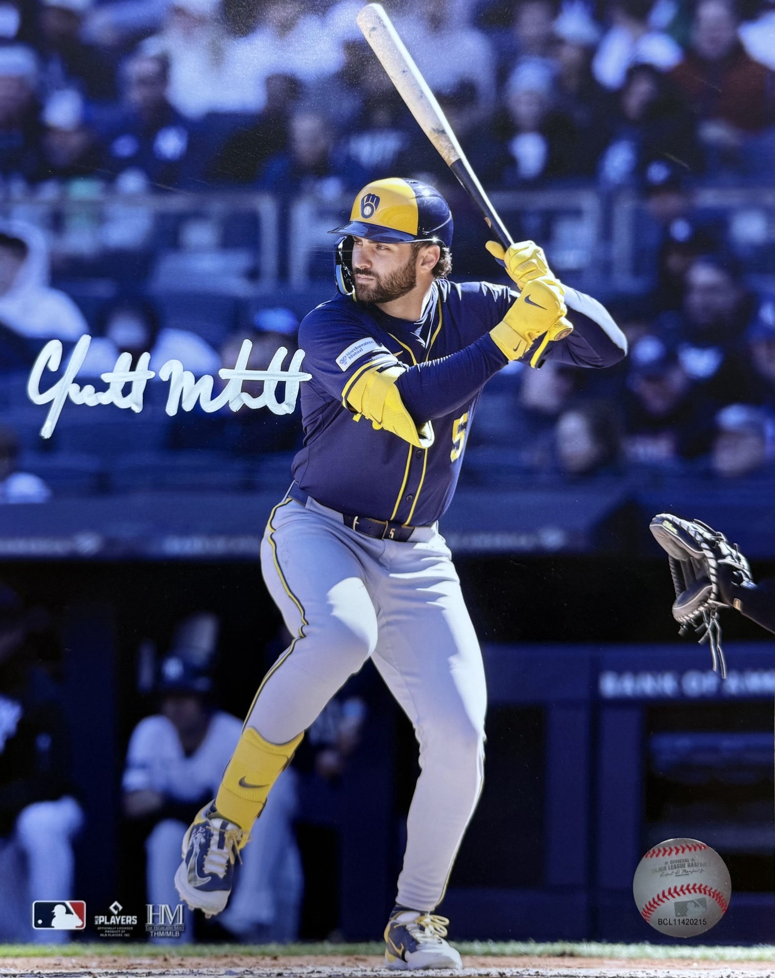 GARRETT MITCHELL SIGNED 8X10 BREWERS PHOTO #19