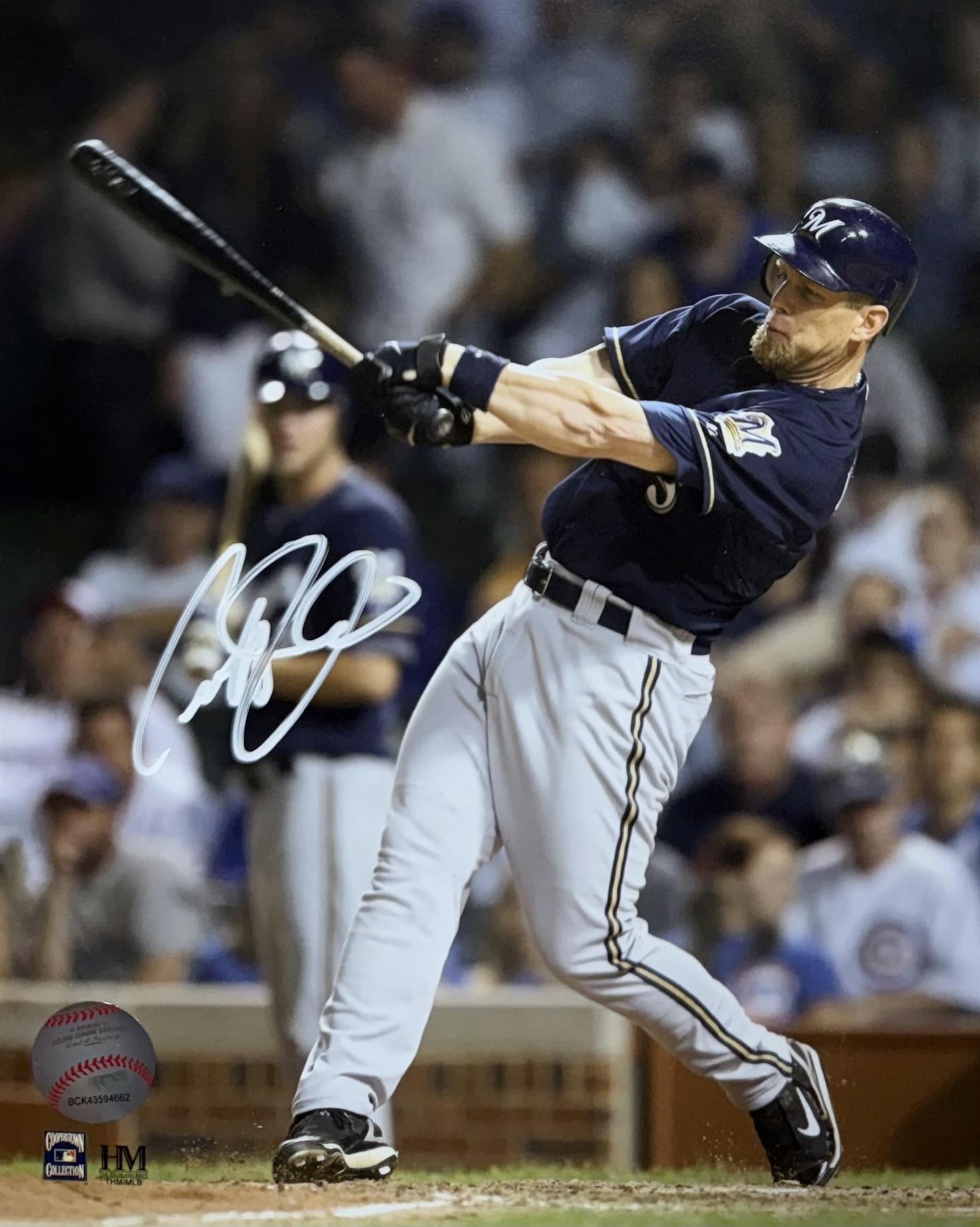 GEOFF JENKINS SIGNED 8X10 BREWERS PHOTO #10