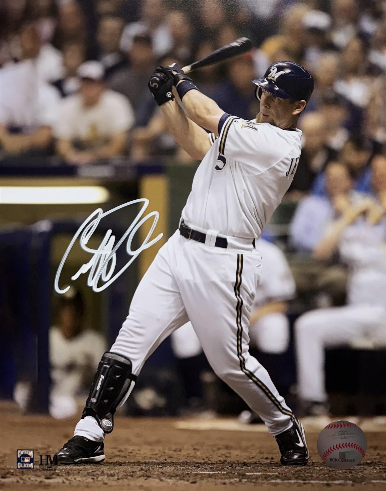 GEOFF JENKINS SIGNED 8X10 BREWERS PHOTO #11