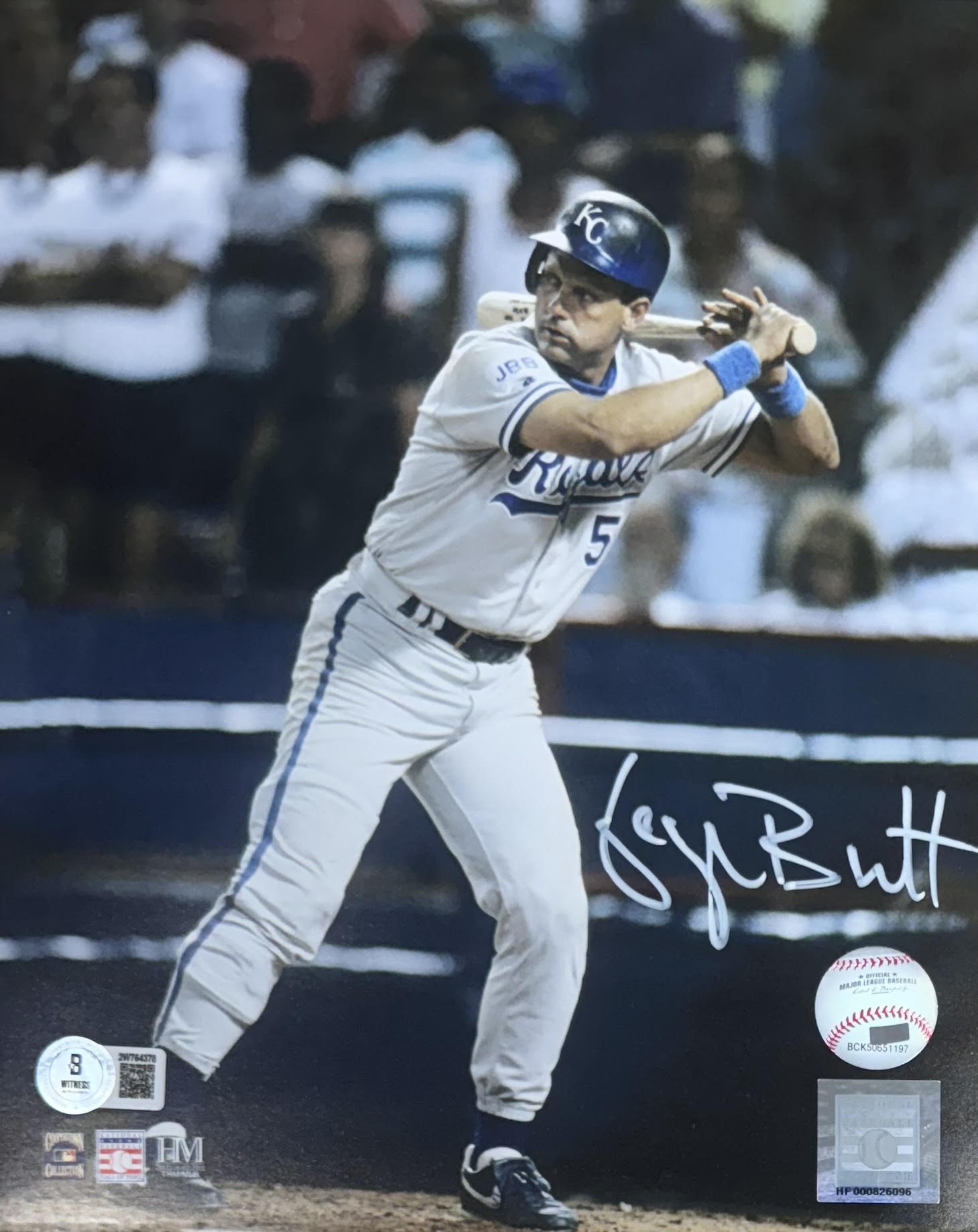 GEORGE BRETT SIGNED ROYALS 8X10 PHOTO #9 - BAS