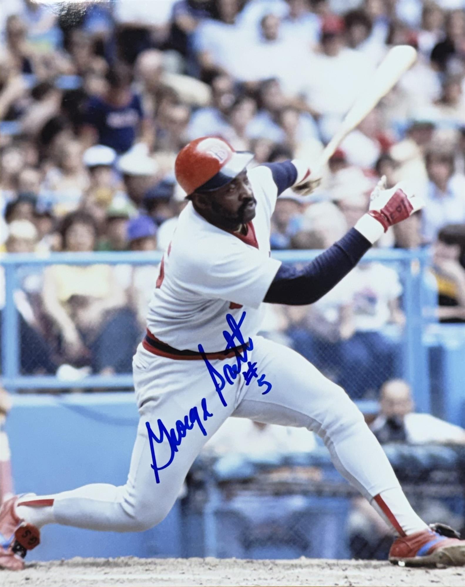 GEORGE SCOTT SIGNED 8X10 RED SOX PHOTO #2