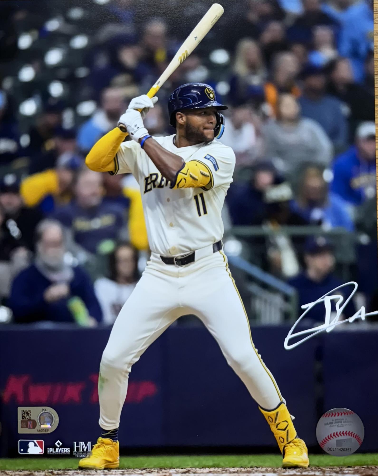 JACKSON CHOURIO SIGNED BREWERS 8X10 PHOTO #6 - MLB