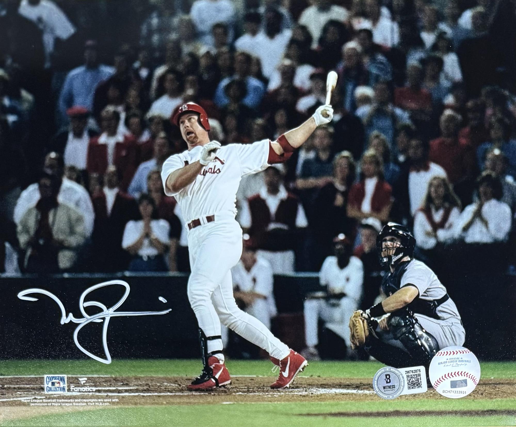 MARK McGWIRE SIGNED 8X10 CARDINALS PHOTO #3 - JSA