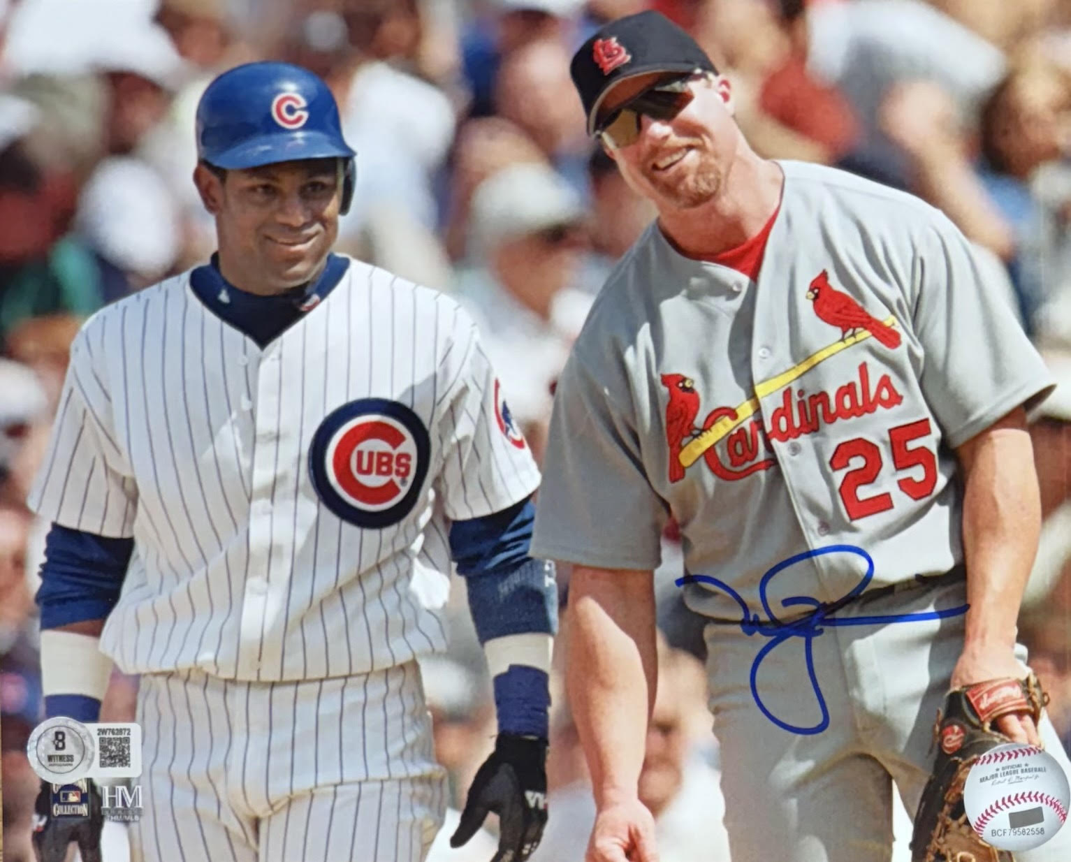 MARK McGWIRE - ST. LOUIS CARDINALS - SIGNED 8X10 PHOTO #5 - BAS