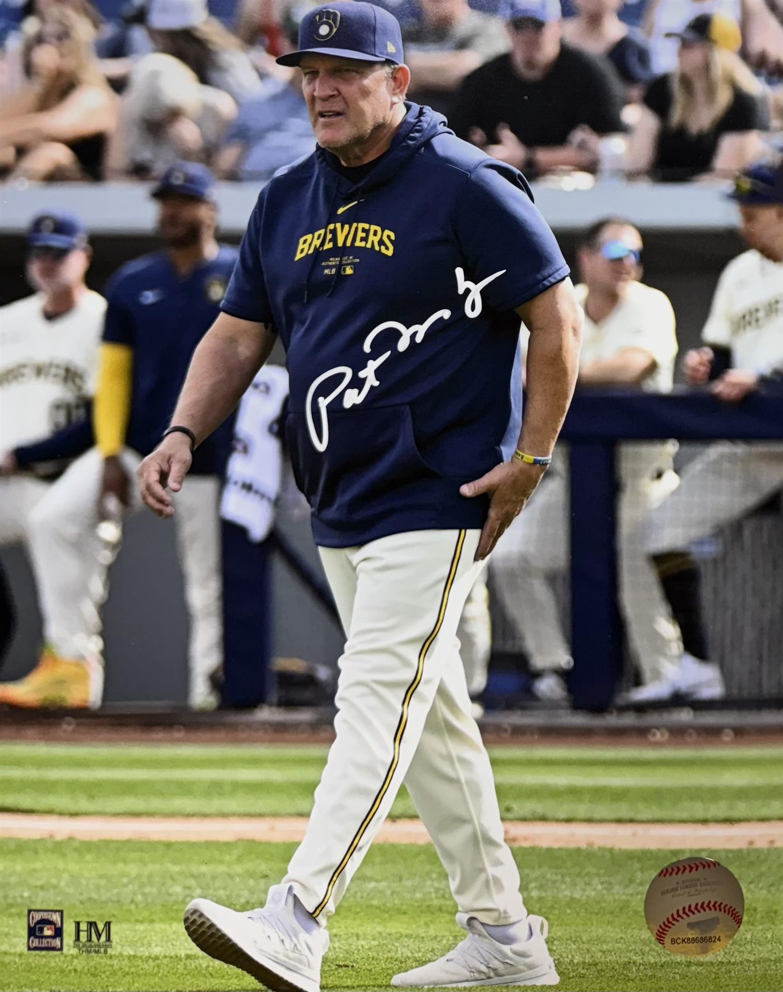 PAT MURPHY SIGNED BREWERS 8X10 PHOTO #2