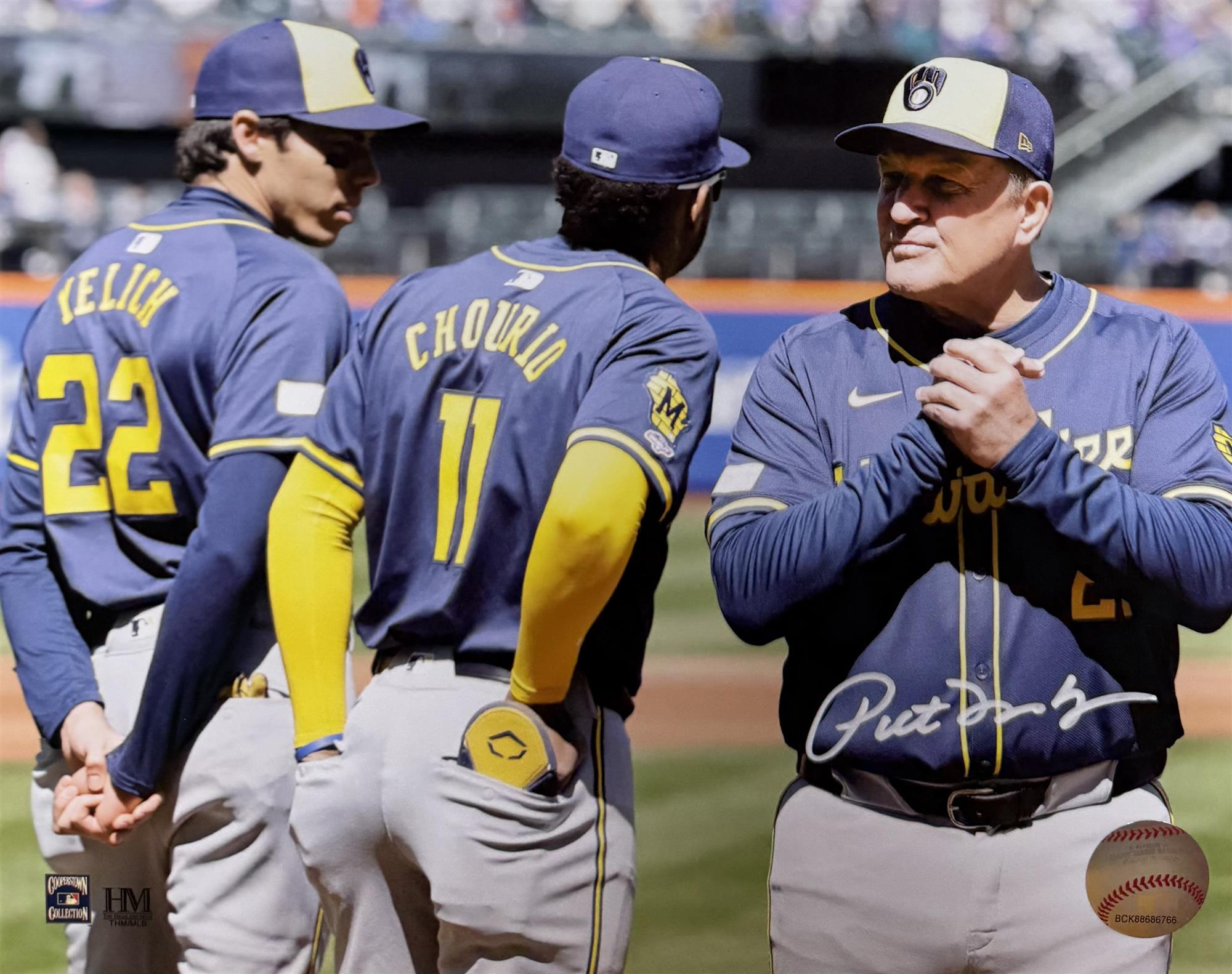 PAT MURPHY SIGNED BREWERS 8X10 PHOTO #3