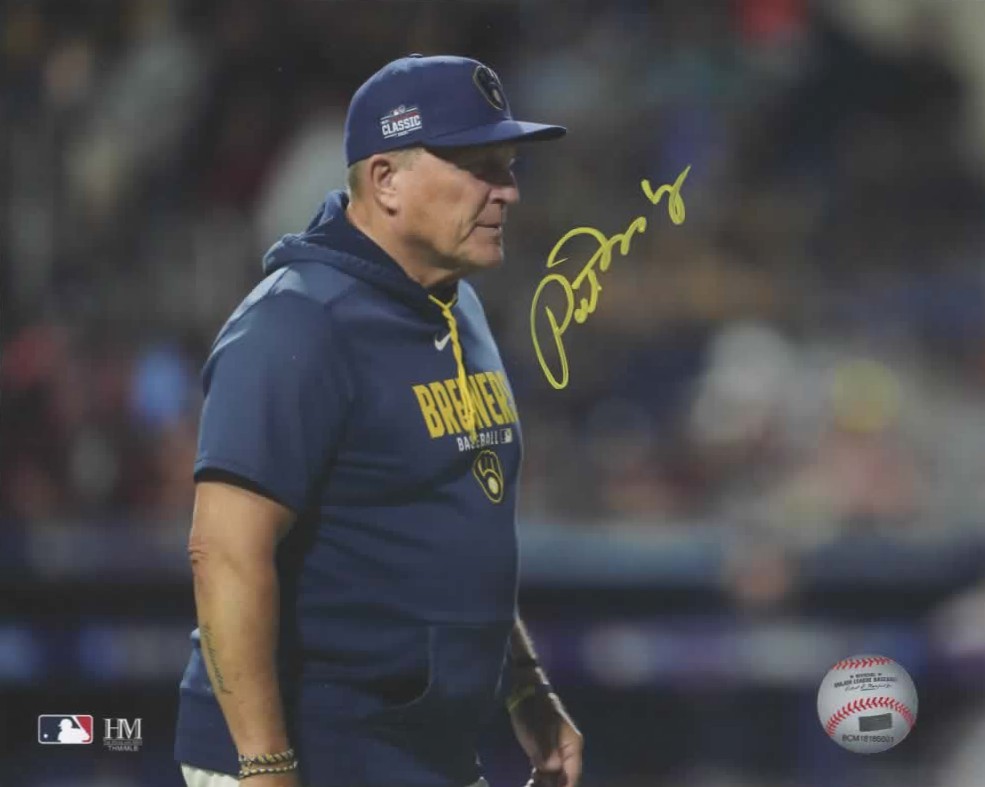 PAT MURPHY SIGNED BREWERS 8X10 PHOTO #4