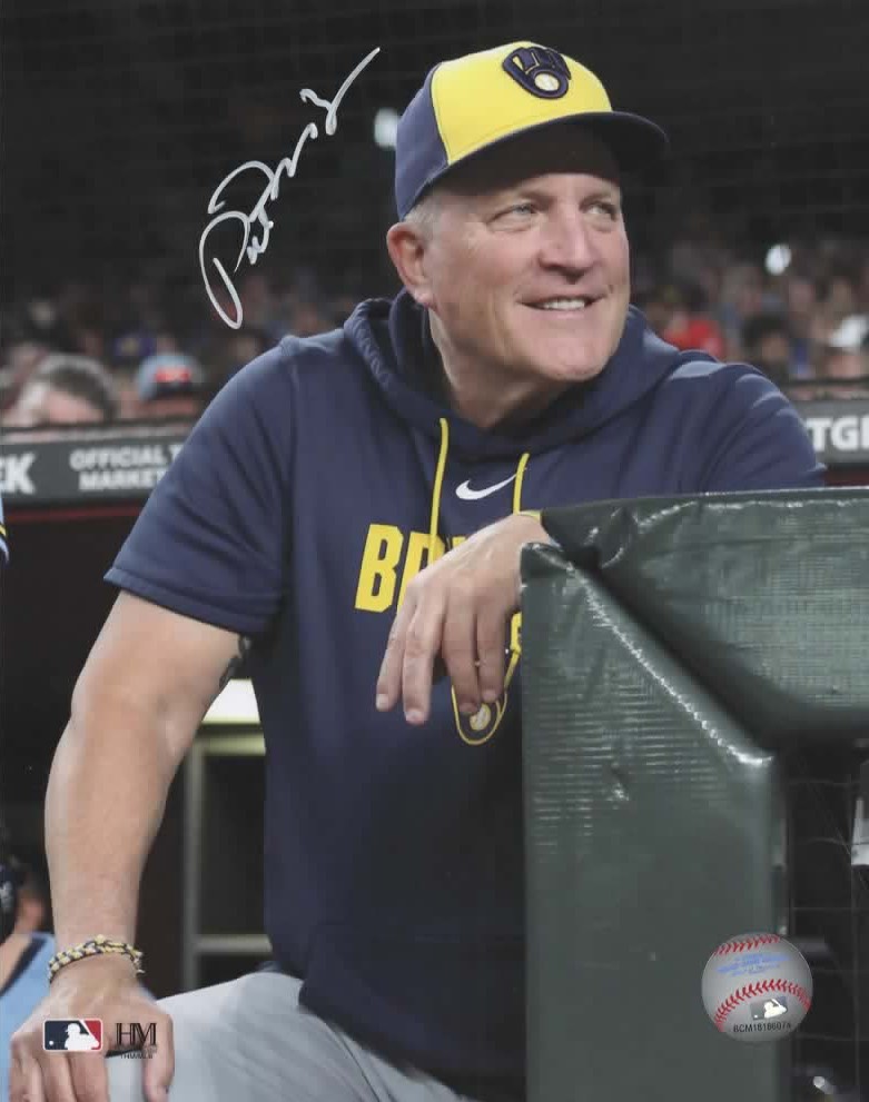 PAT MURPHY SIGNED BREWERS 8X10 PHOTO #5