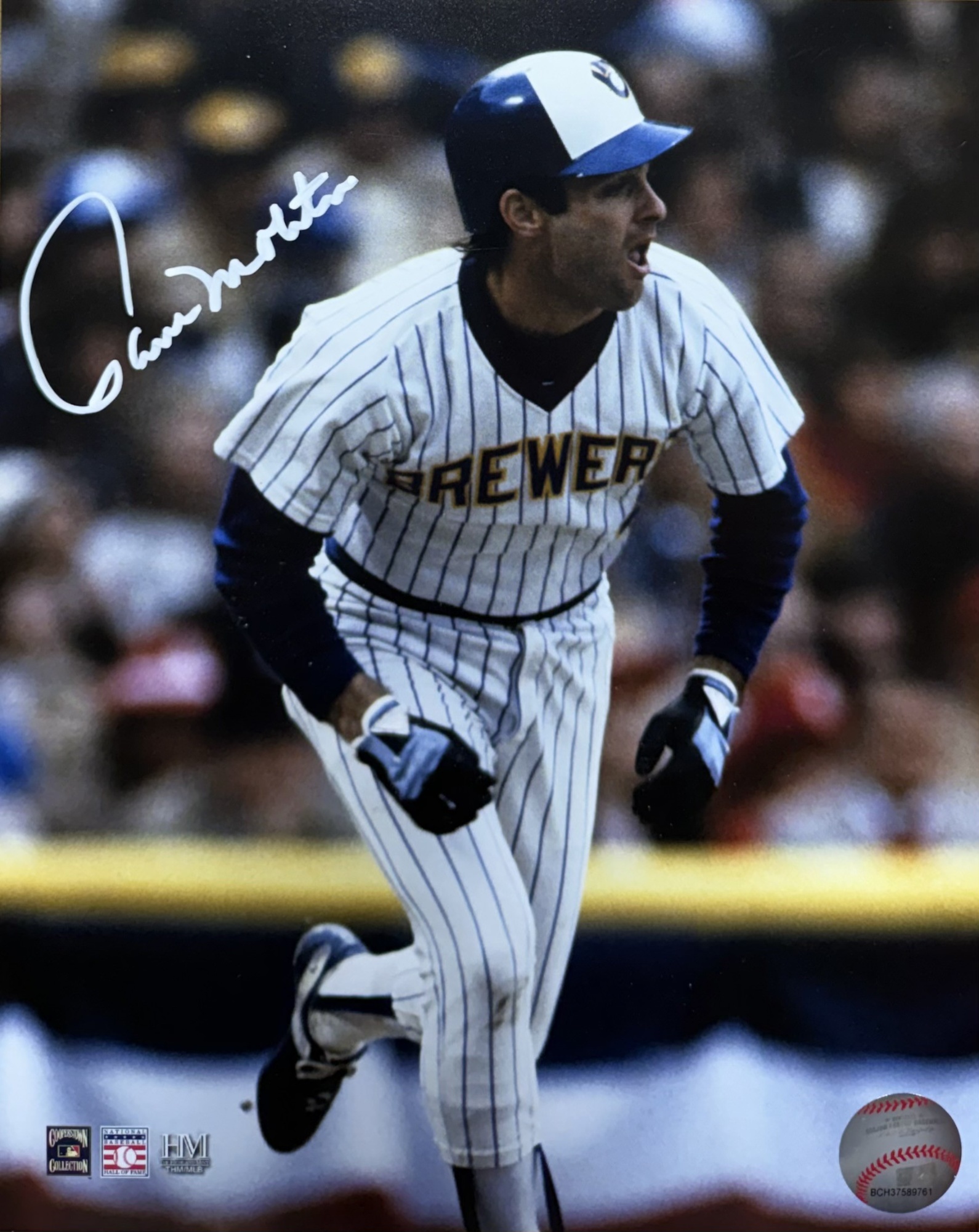 PAUL MOLITOR SIGNED 8X10 BREWERS PHOTO #1
