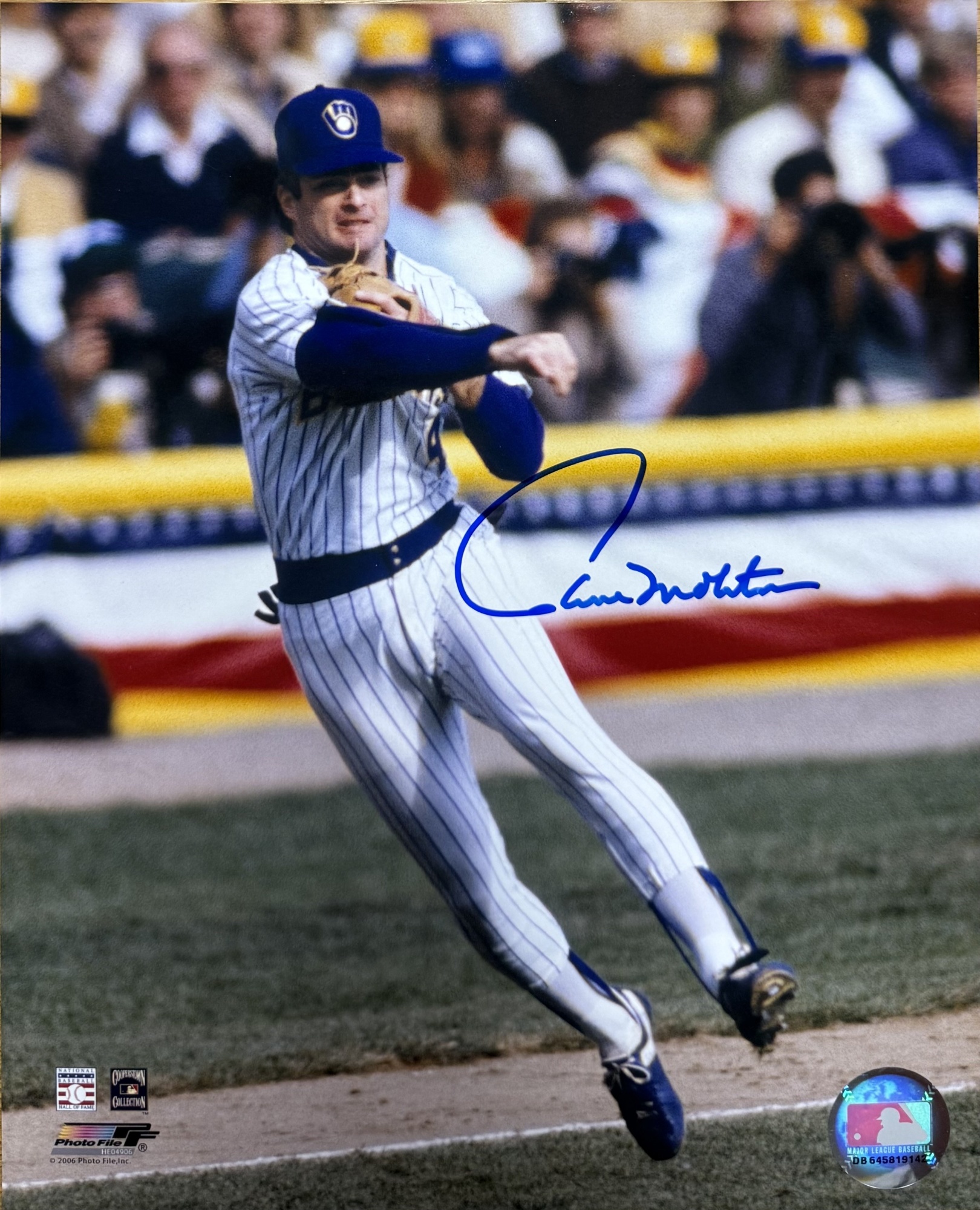 PAUL MOLITOR SIGNED 8X10 BREWERS PHOTO #10