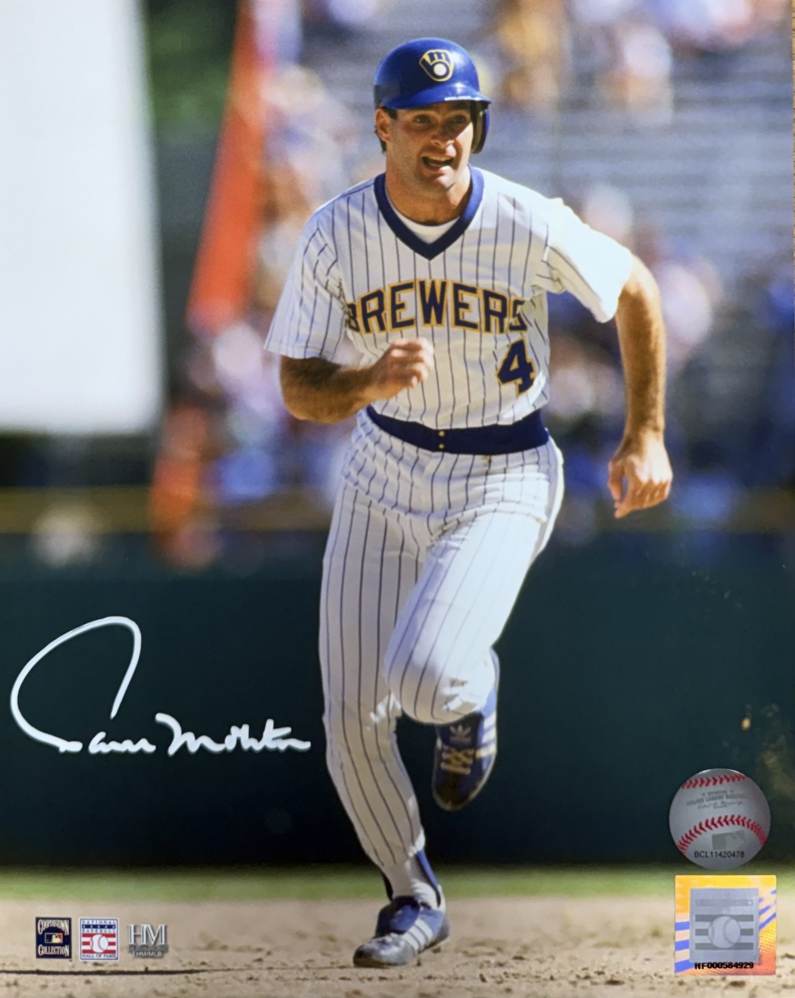 PAUL MOLITOR SIGNED 8X10 BREWERS PHOTO #11