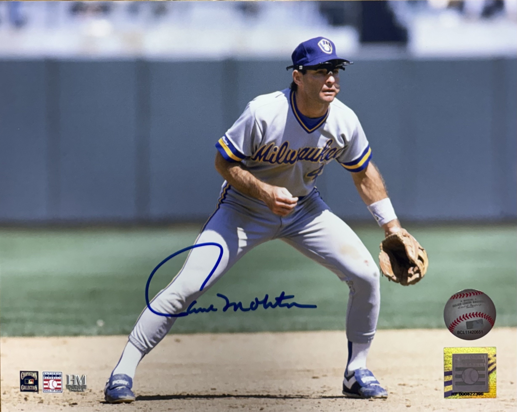 PAUL MOLITOR SIGNED 8X10 BREWERS PHOTO #12
