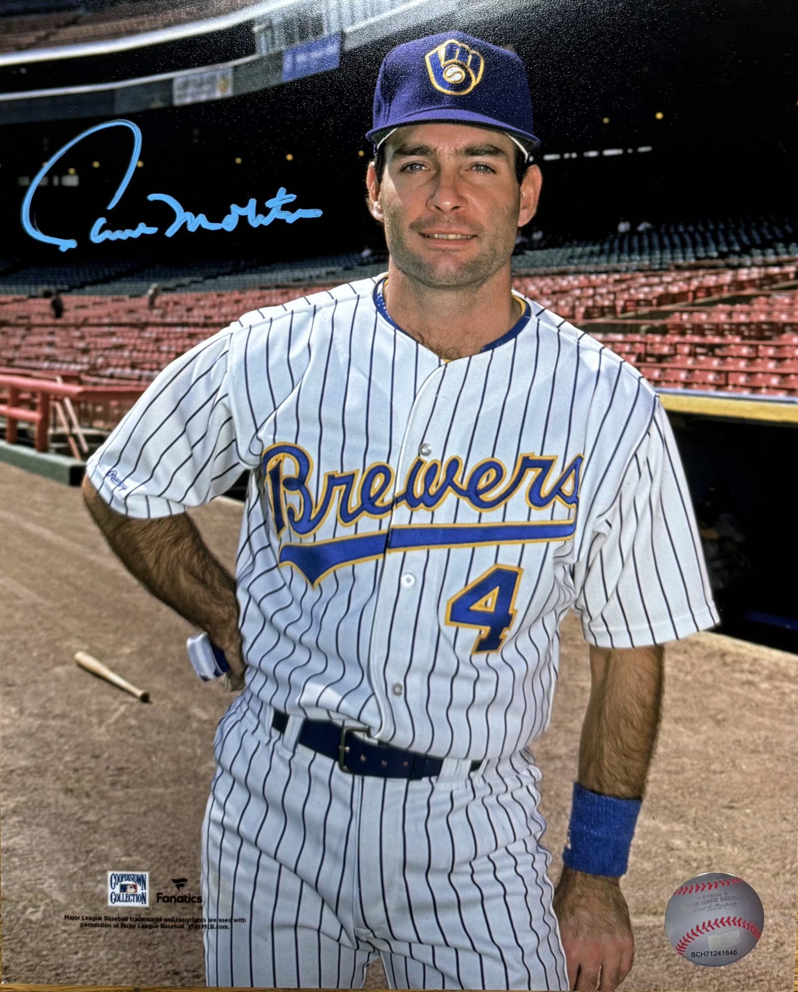 PAUL MOLITOR SIGNED 8X10 BREWERS PHOTO #15