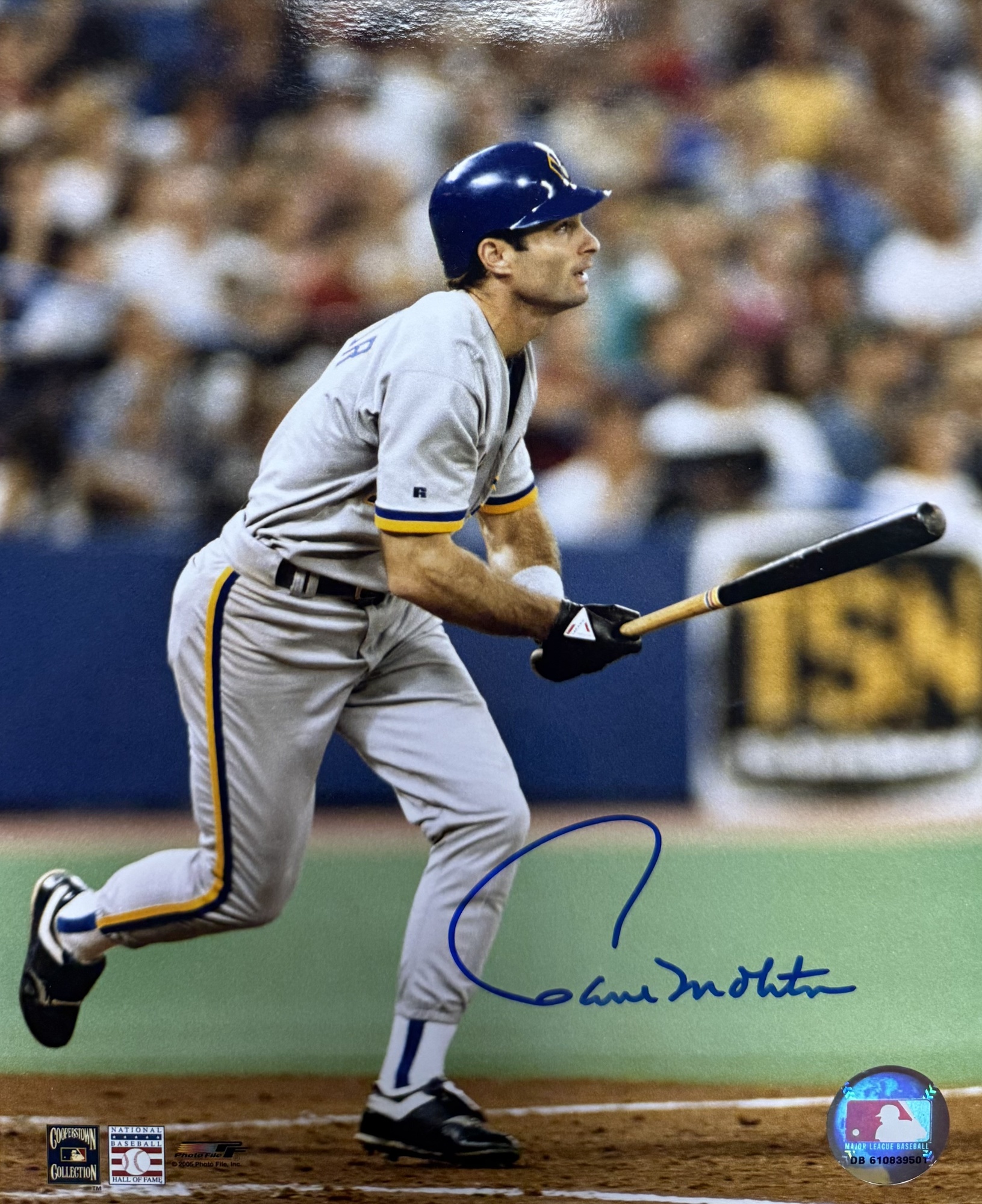 PAUL MOLITOR SIGNED 8X10 BREWERS PHOTO #3