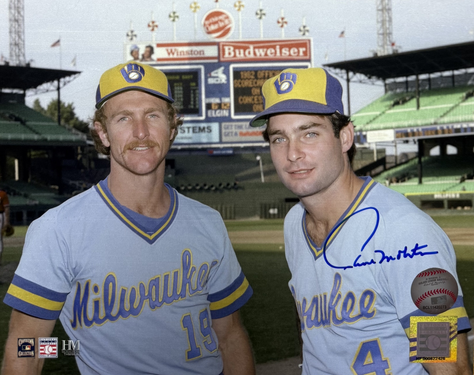 PAUL MOLITOR SIGNED 8X10 BREWERS PHOTO #4