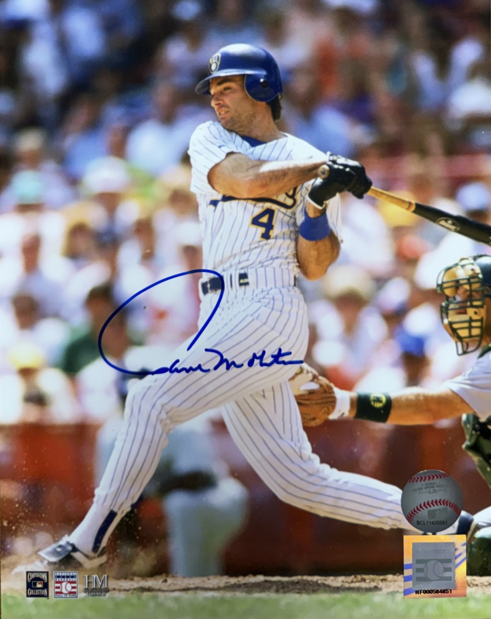 PAUL MOLITOR SIGNED 8X10 BREWERS PHOTO #6