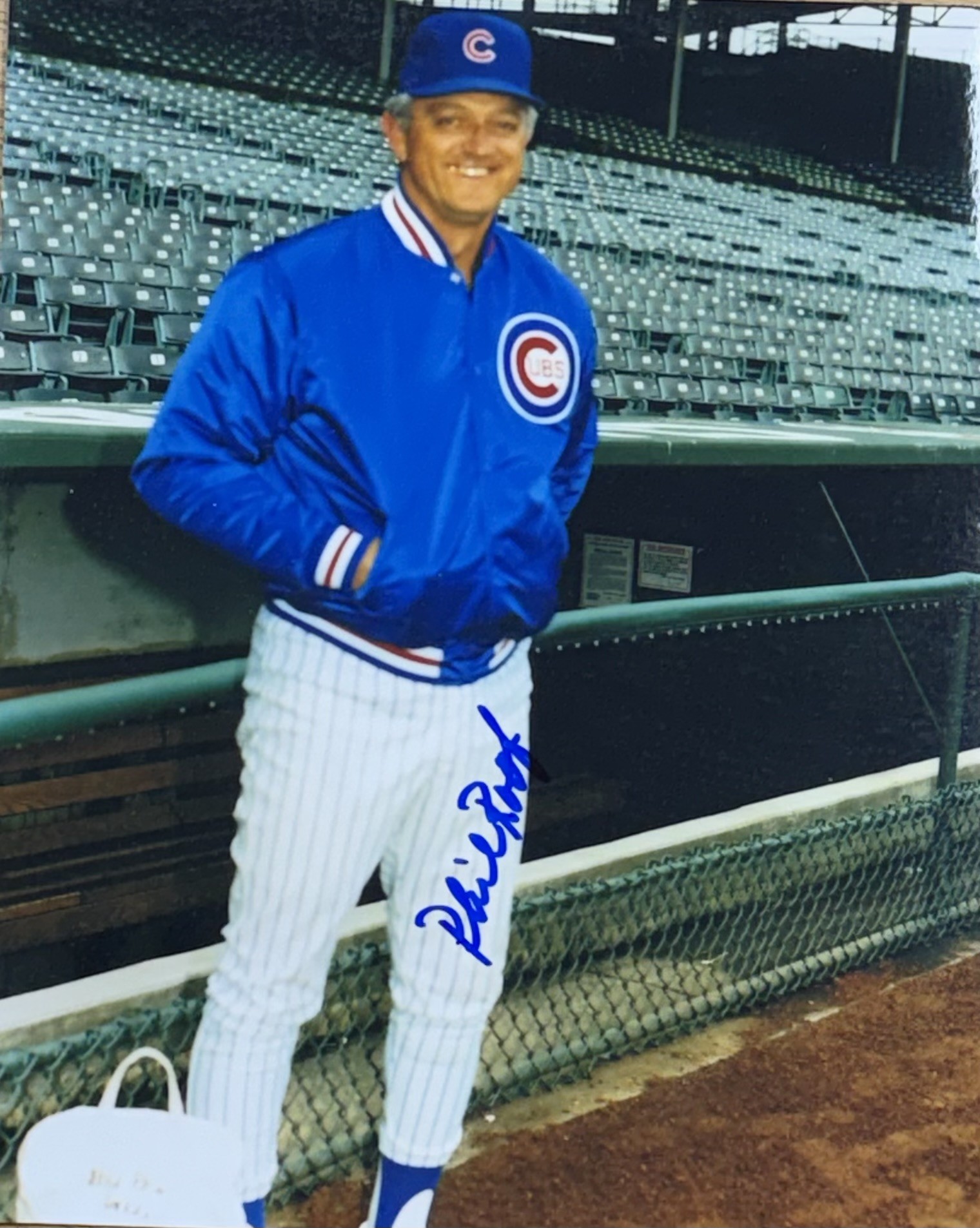 PHIL ROOF SIGNED 8X10 CUBS PHOTO #4