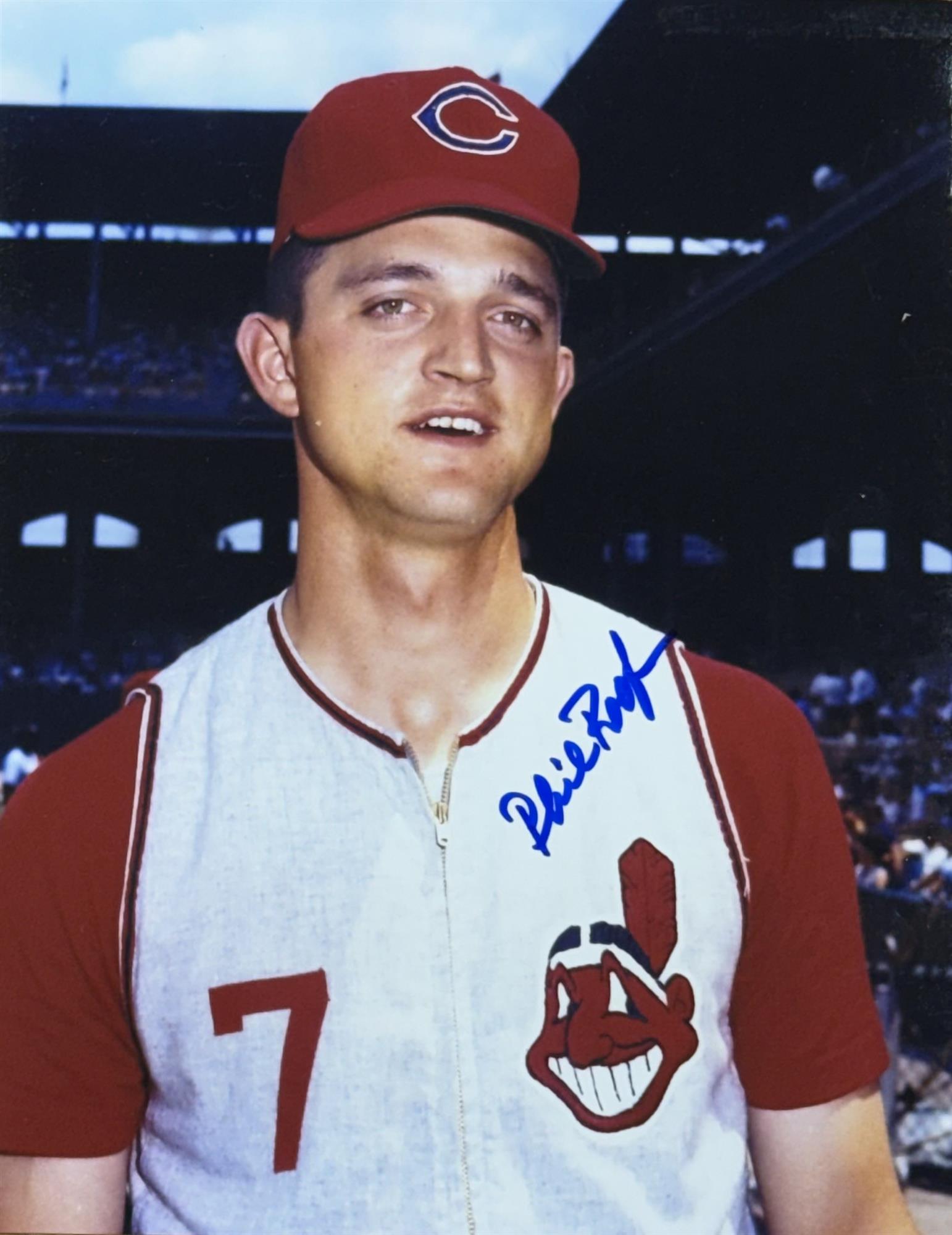 PHIL ROOF SIGNED 8X10 INDIANS PHOTO #6