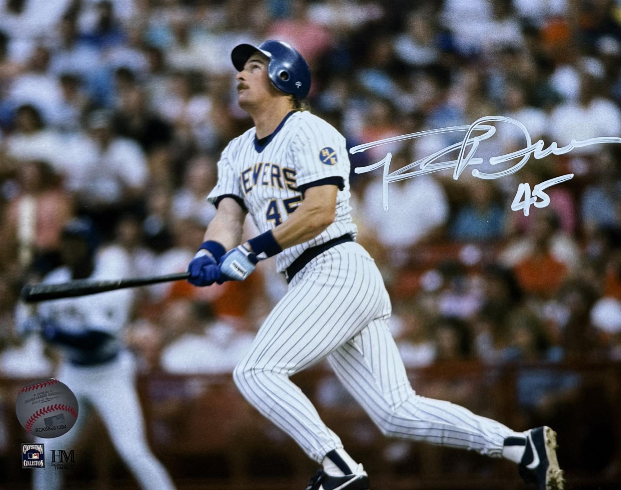ROB DEER SIGNED 8X10 BREWERS PHOTO #12