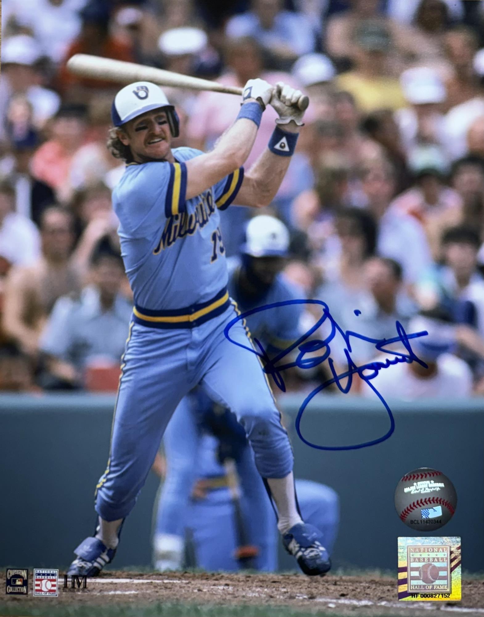 ROBIN YOUNT SIGNED BREWERS 8X10 PHOTO #30