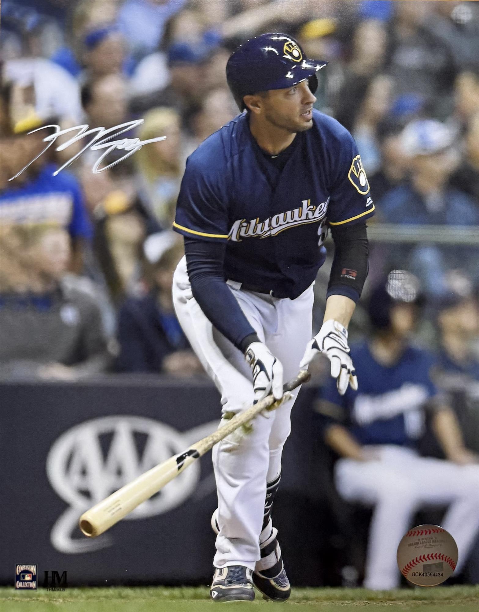 RYAN BRAUN SIGNED 8X10 BREWERS PHOTO #12