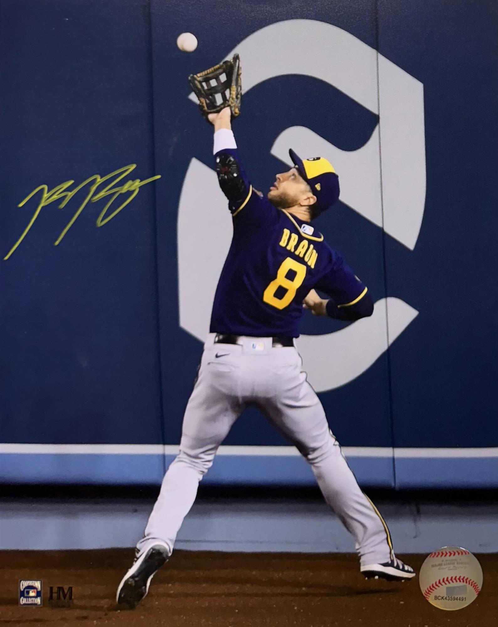 RYAN BRAUN SIGNED 8X10 BREWERS PHOTO #2