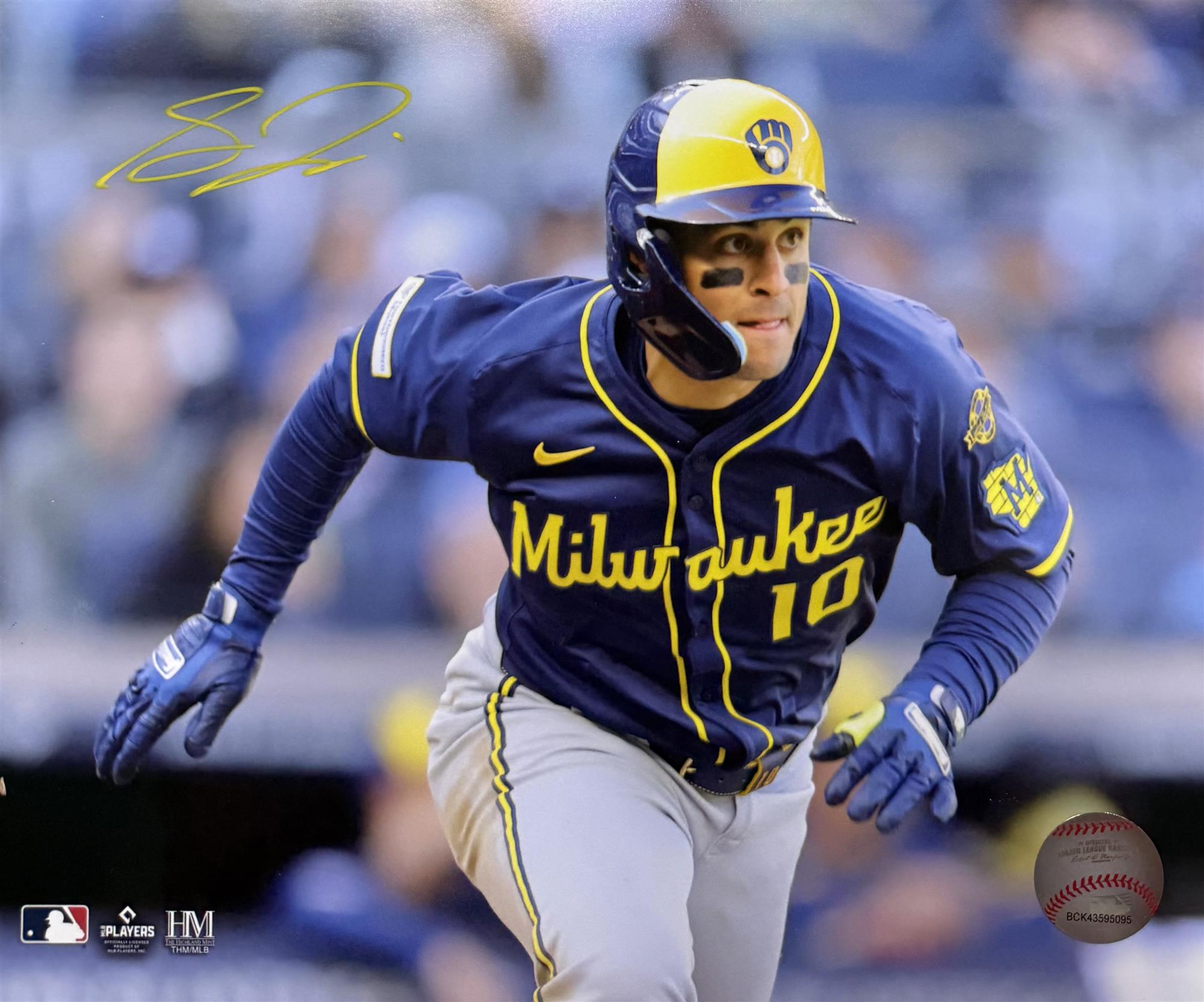 SAL FRELICK SIGNED BREWERS 8X10 PHOTO #5
