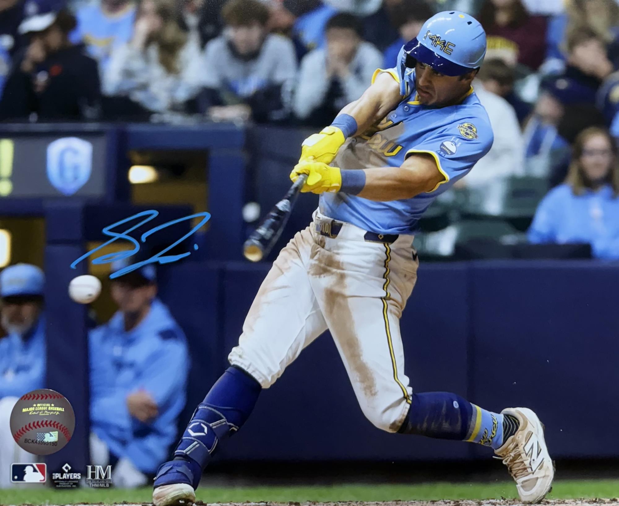 SAL FRELICK SIGNED BREWERS 8X10 PHOTO #7