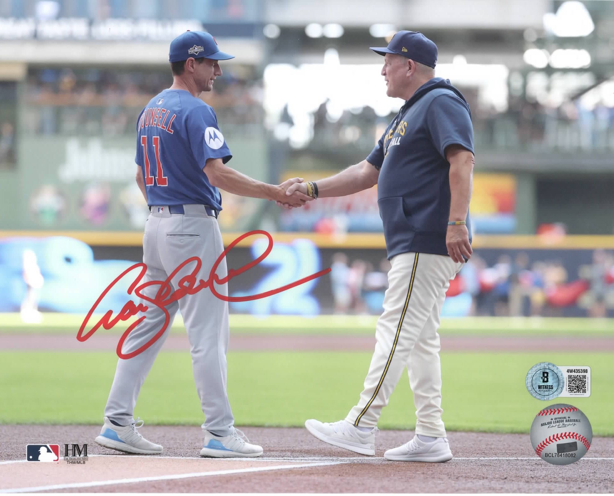 CRAIG COUNSELL SIGNED 8X10 CHICAGO CUBS PHOTO #4