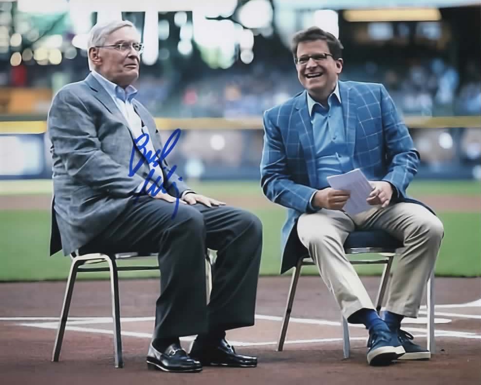 BUD SELIG SIGNED 8X10 BREWERS PHOTO #9