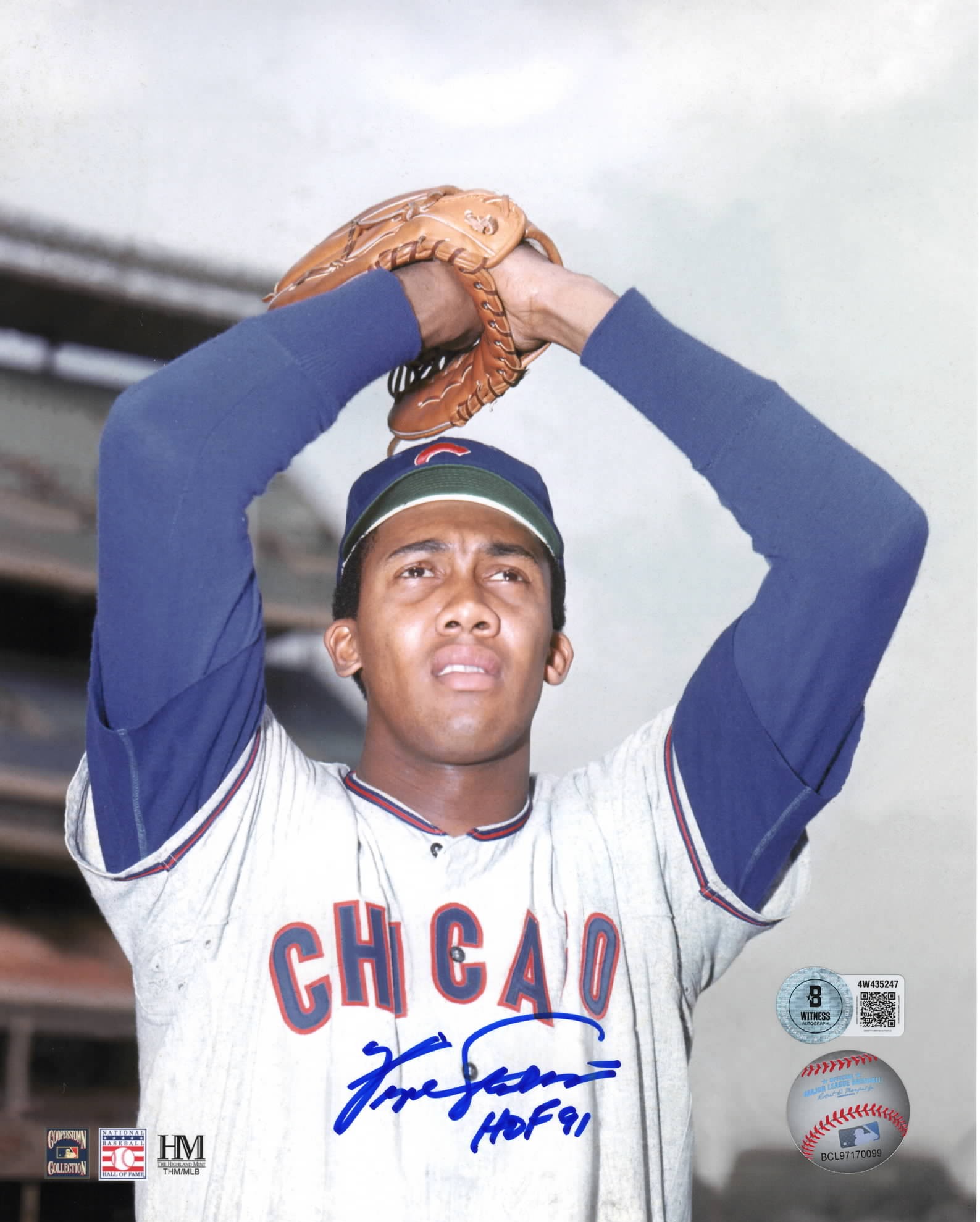 FERGIE JENKINS SIGNED 8X10 CHICAGO CUBS PHOTO #2 - BAS