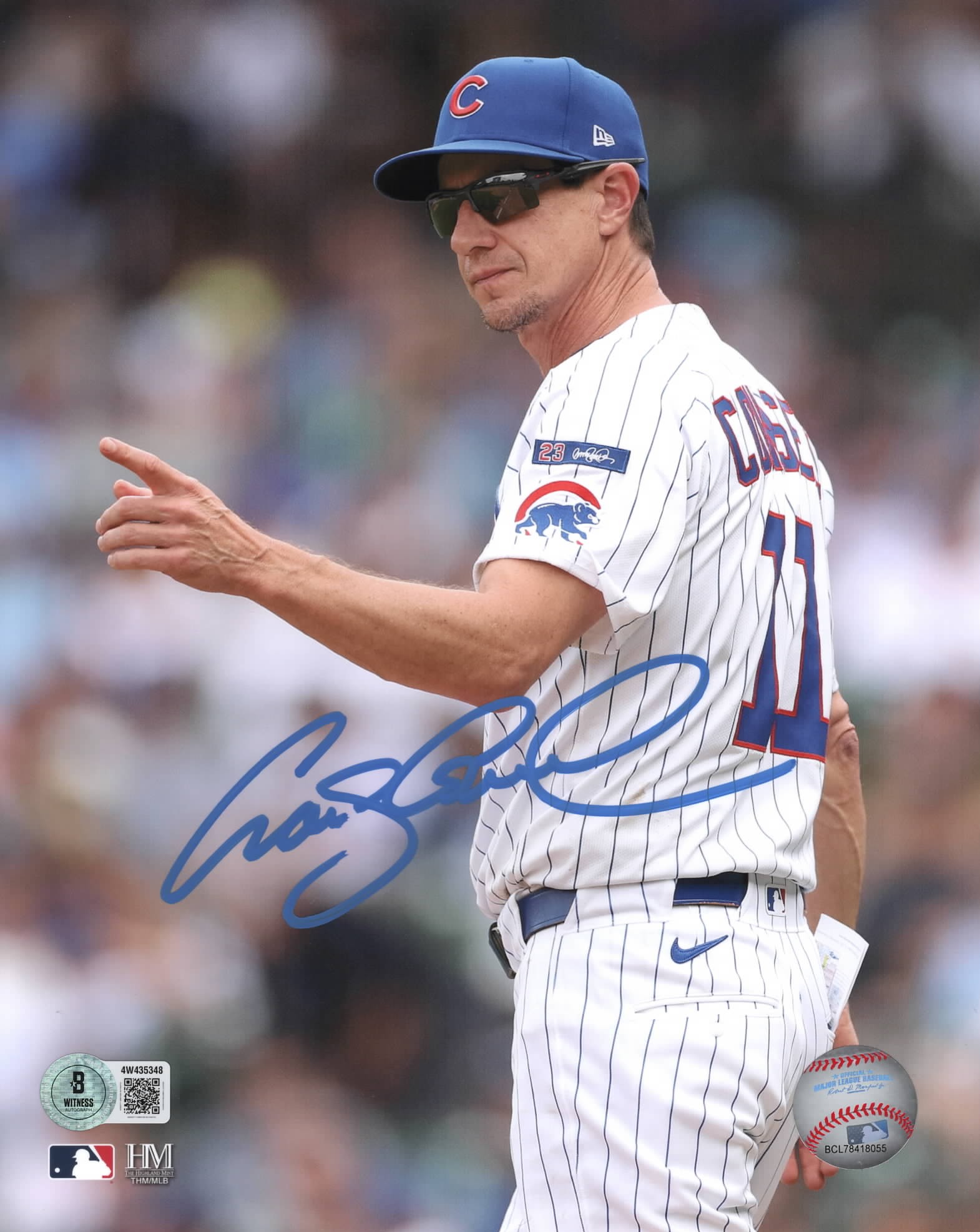 CRAIG COUNSELL SIGNED 8X10 CHICAGO CUBS PHOTO #1