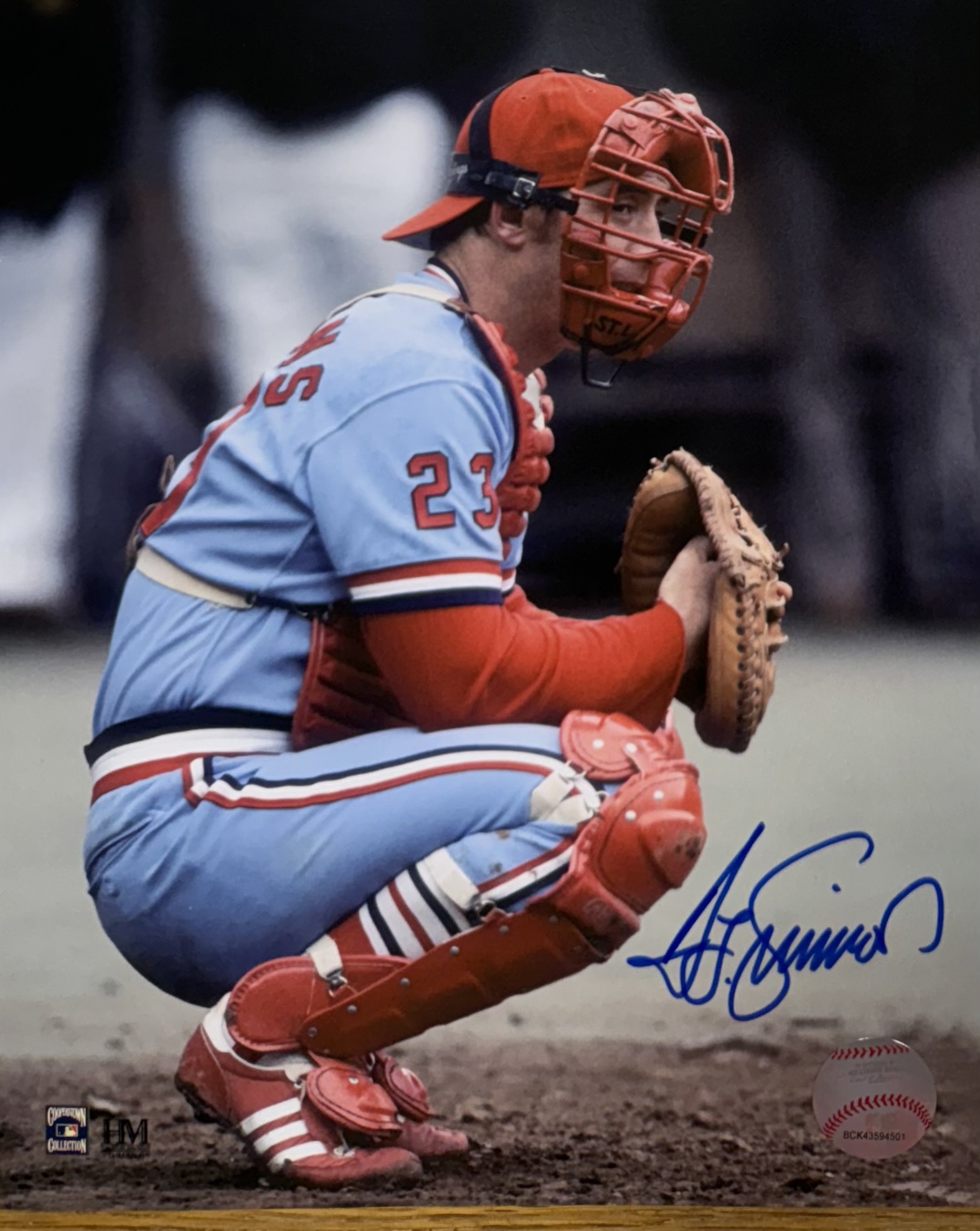 TED SIMMONS SIGNED 8X10 CARDINALS PHOTO #2