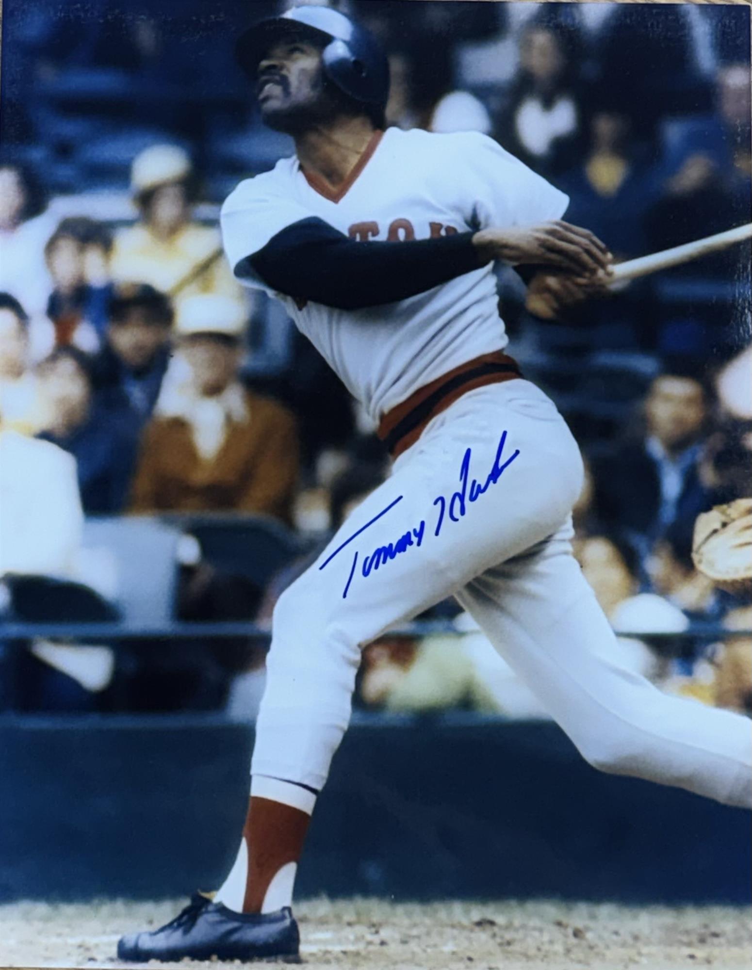 TOMMY HARPER SIGNED 8X10 RED SOX PHOTO