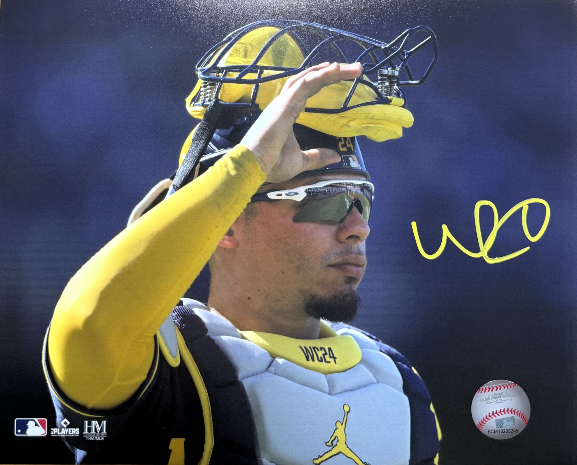 WILLIAM CONTRERAS SIGNED 8X10 BREWERS PHOTO #15