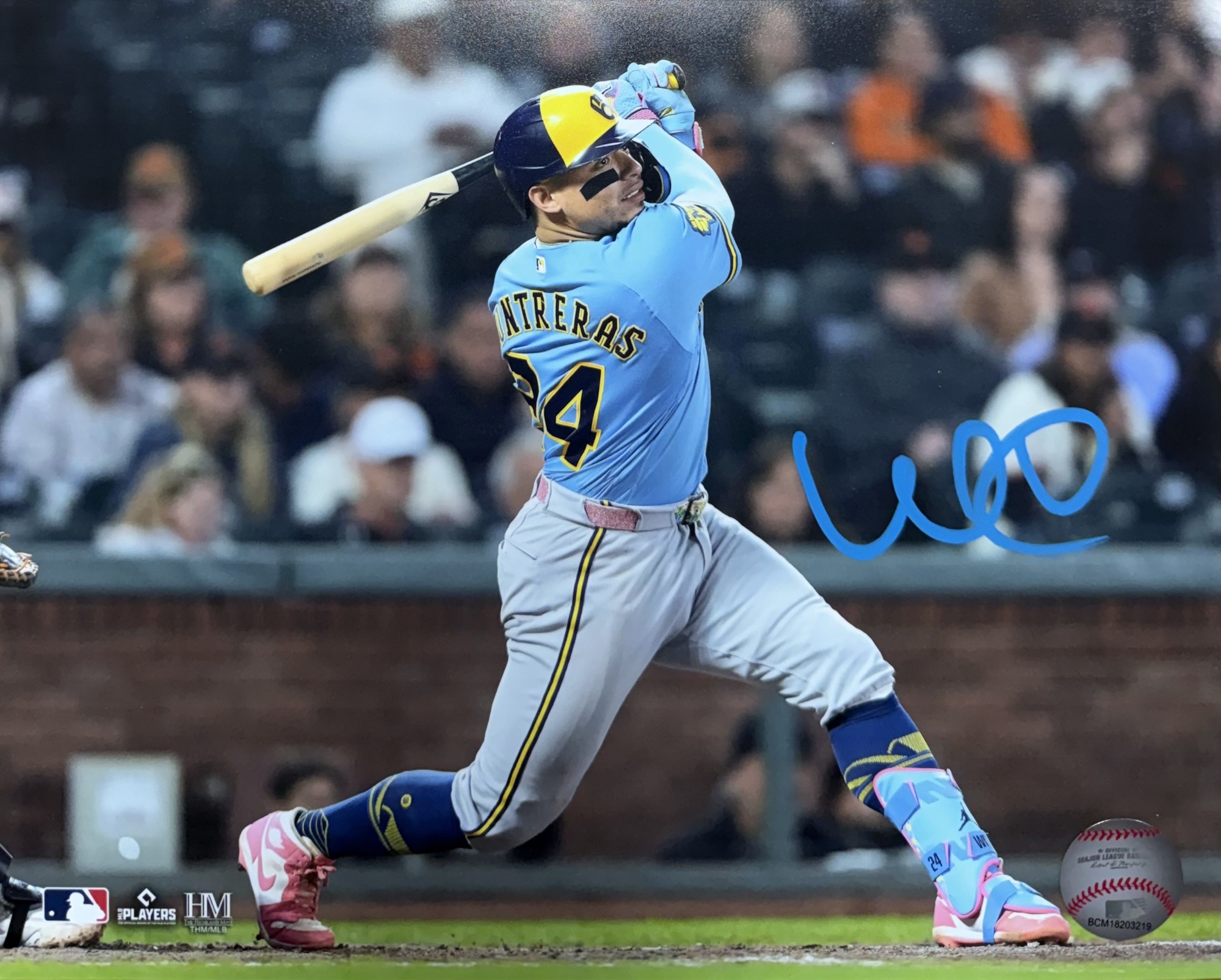 WILLIAM CONTRERAS SIGNED 8X10 BREWERS PHOTO #16