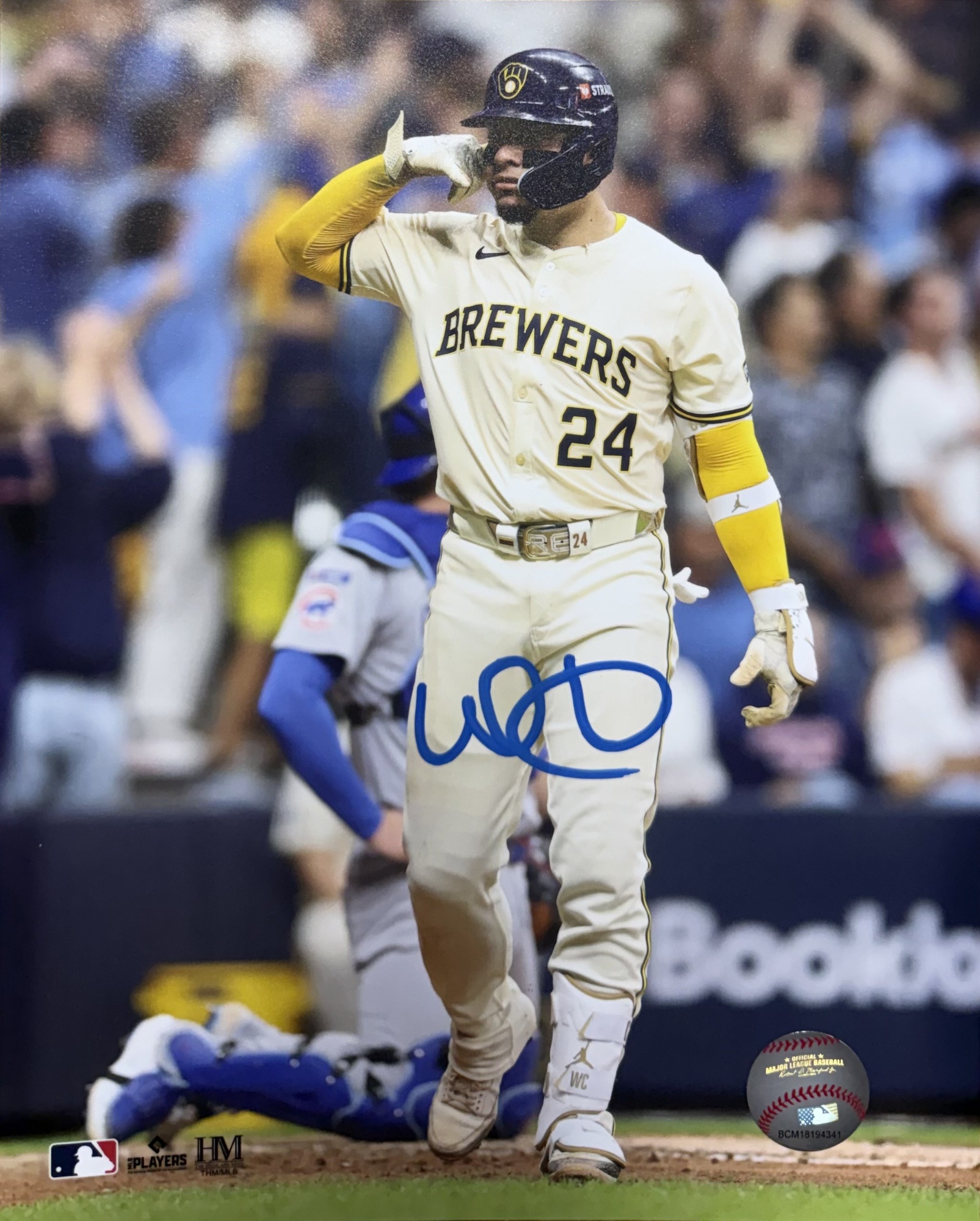 WILLIAM CONTRERAS SIGNED BREWERS 8X10 PHOTO #3