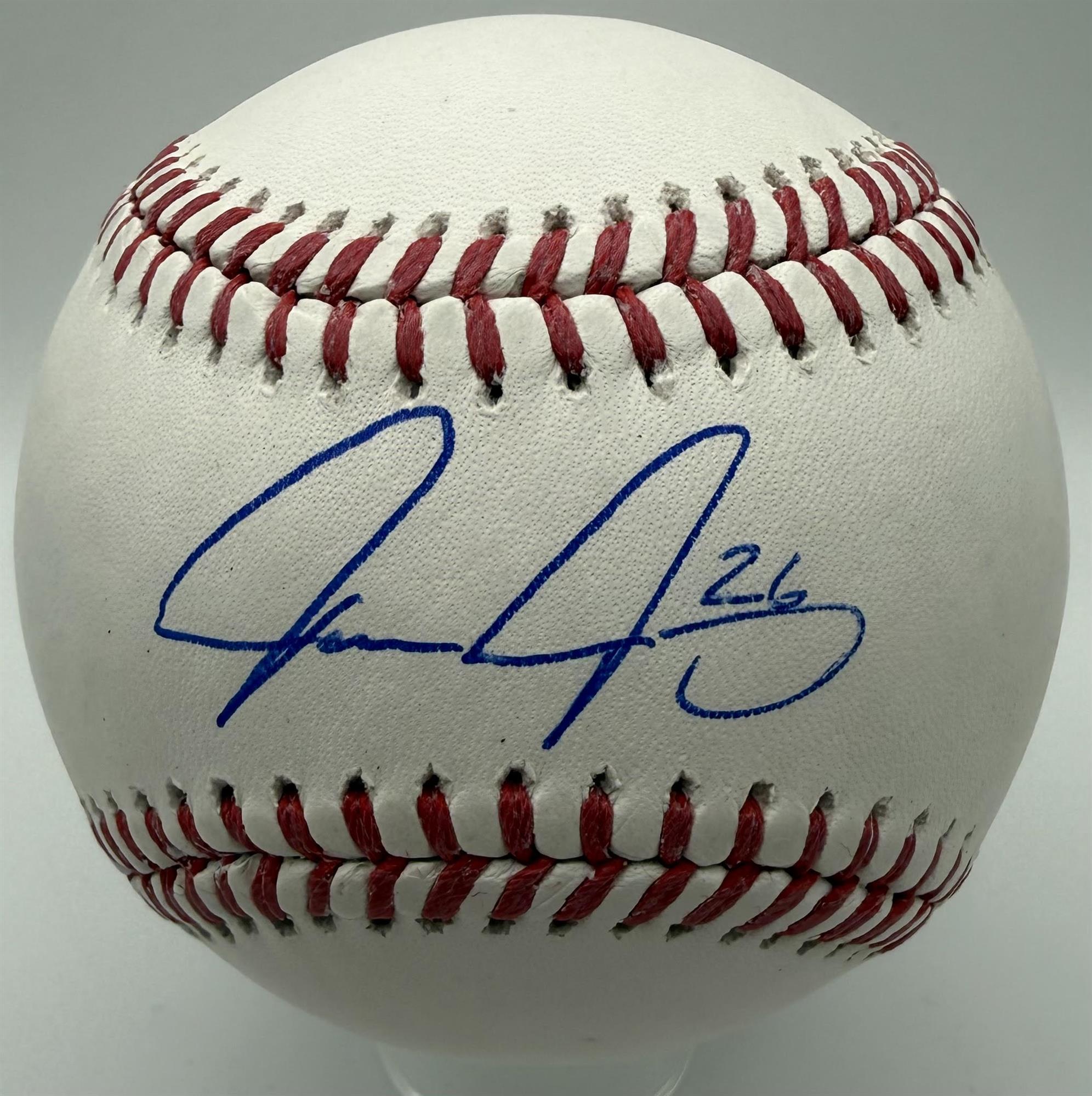 AARON ASHBY SIGNED OFFICIAL MLB BASEBALL - BAS