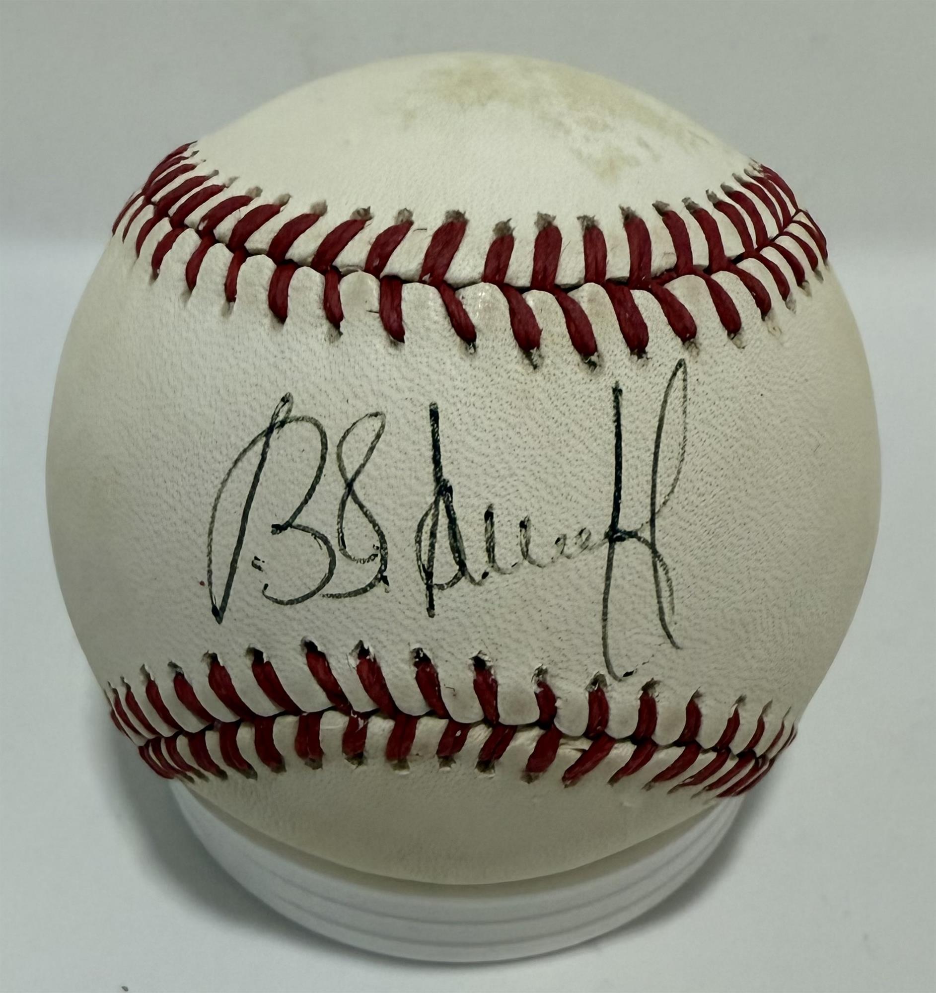 BJ SURHOFF - MILWAUKEE BREWRS - SIGNED MLB BASEBALL - JSA