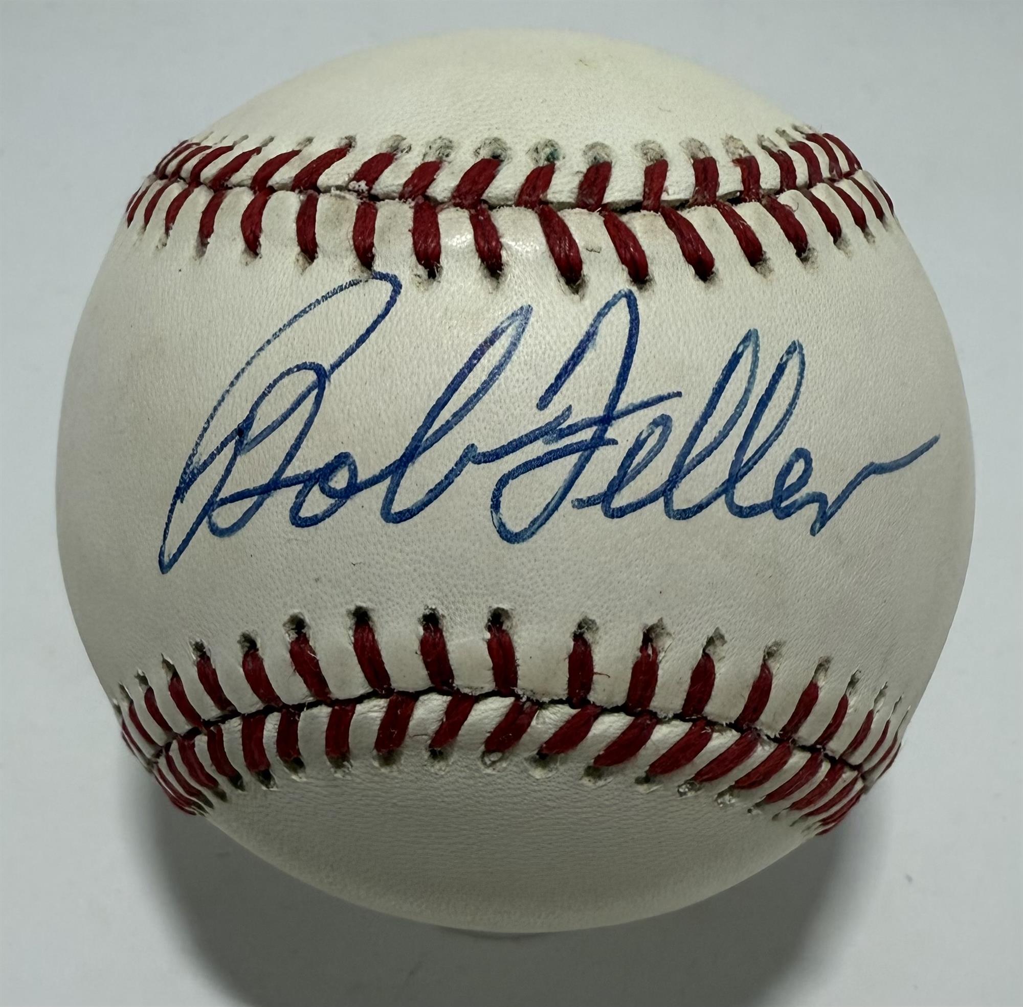 BOB FELLER SIGNED OFFICIAL AL BASEBALL - JSA
