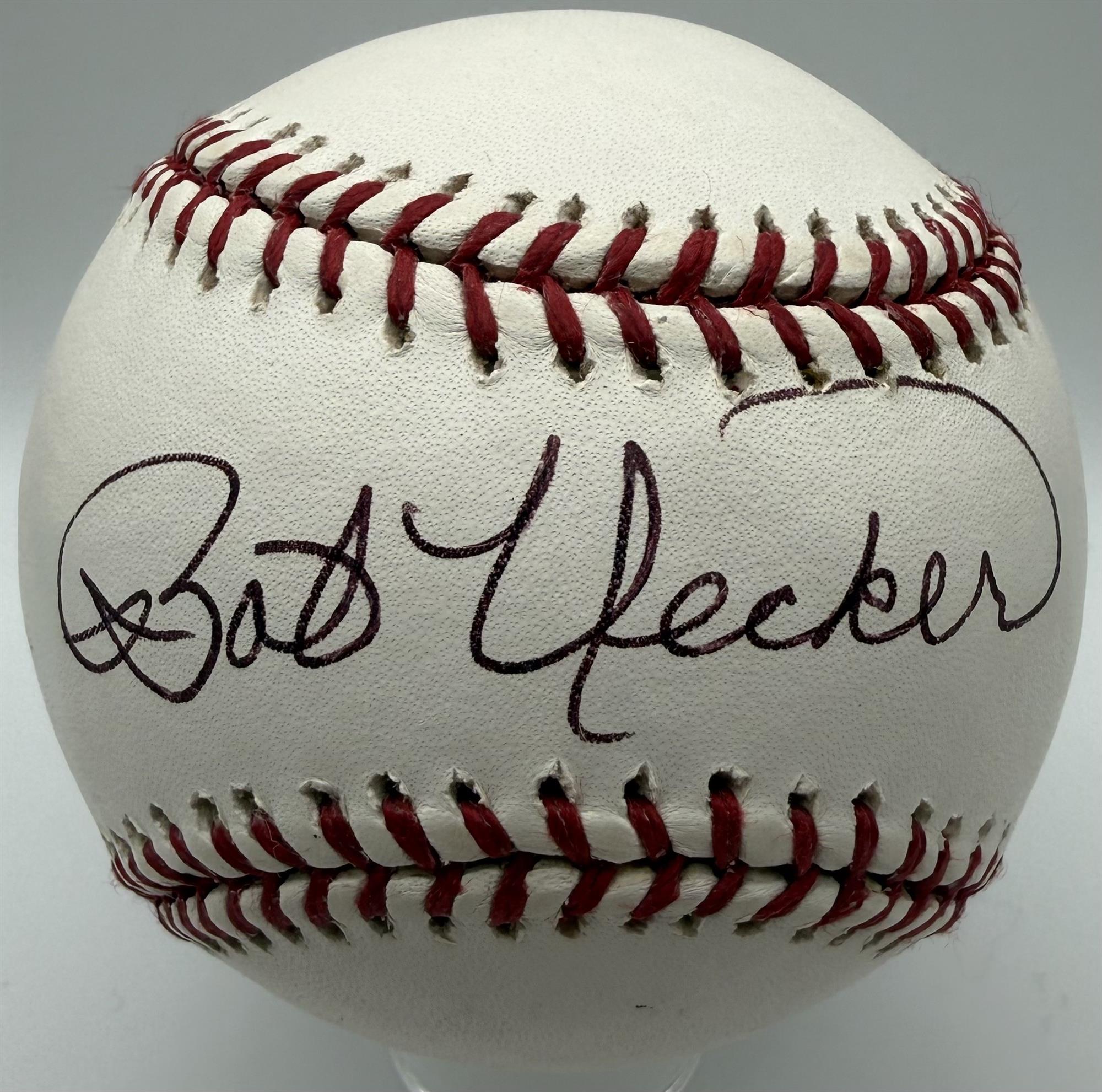 BOB UECKER SIGNED OFFICIAL MLB BASEBALL #3 - JSA
